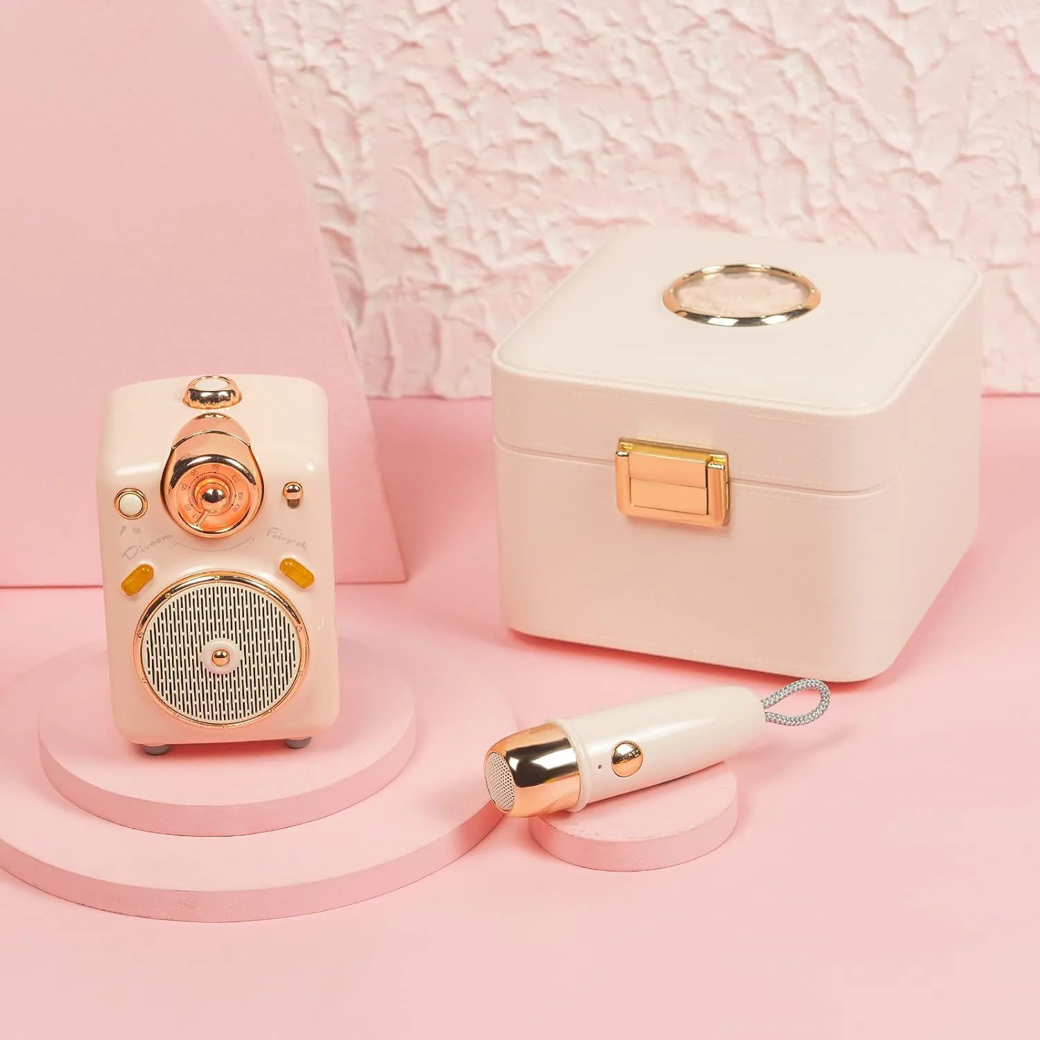 Divoom® Fairy-OK Retro Mini Karaoke Speaker - Image 3