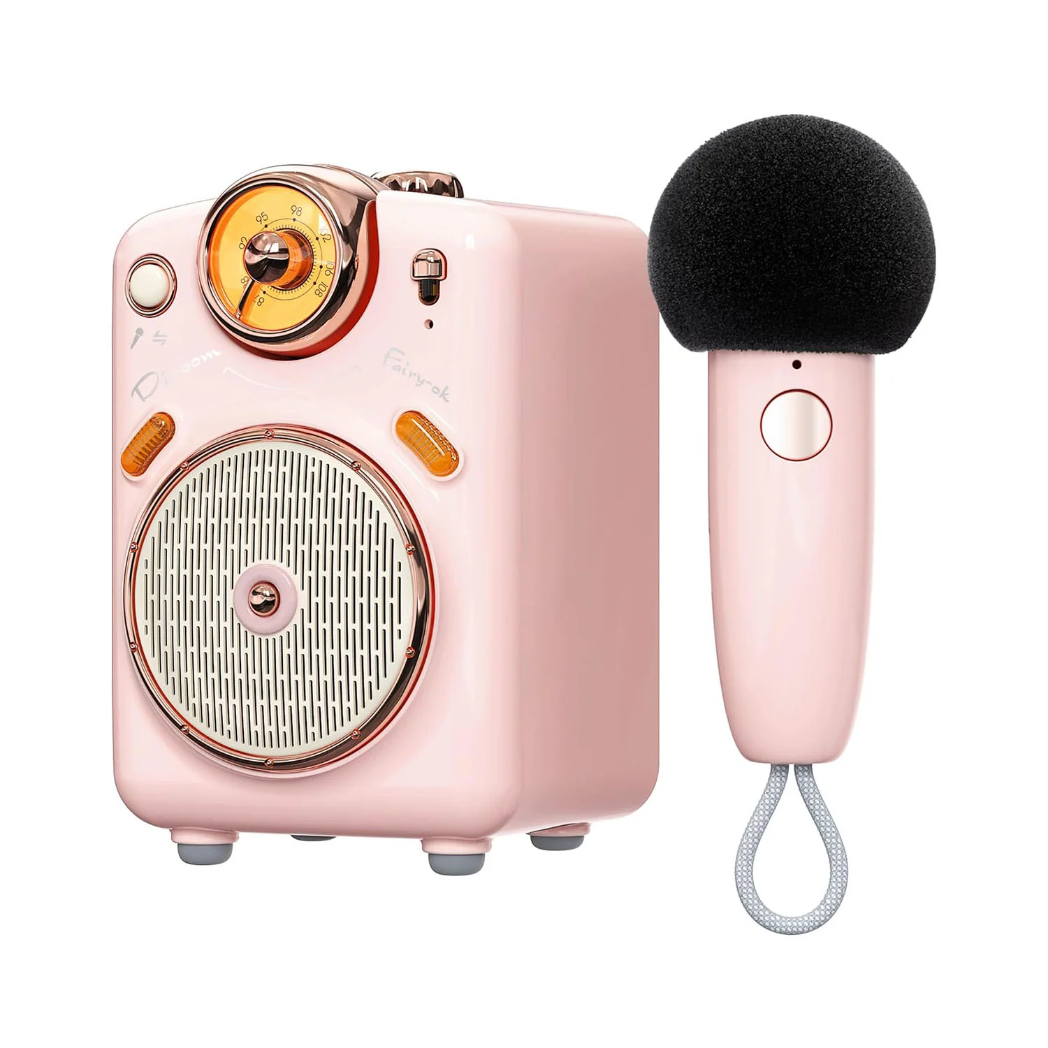 Divoom® Fairy-OK Retro Mini Karaoke Speaker - Image 6