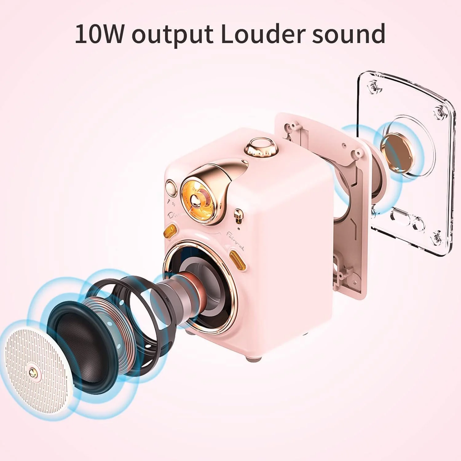 Divoom® Fairy-OK Retro Mini Karaoke Speaker - Image 7