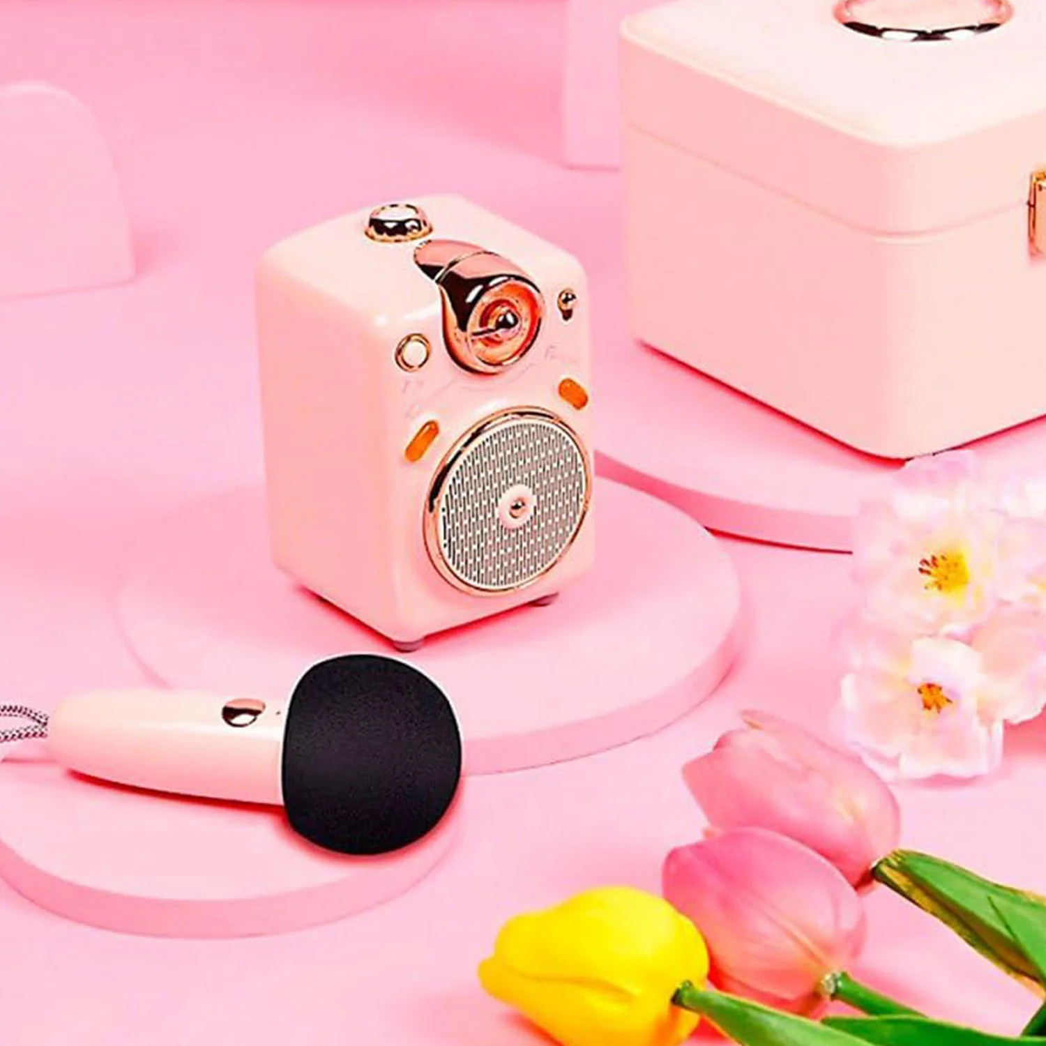 Divoom® Fairy-OK Retro Mini Karaoke Speaker - Image 9