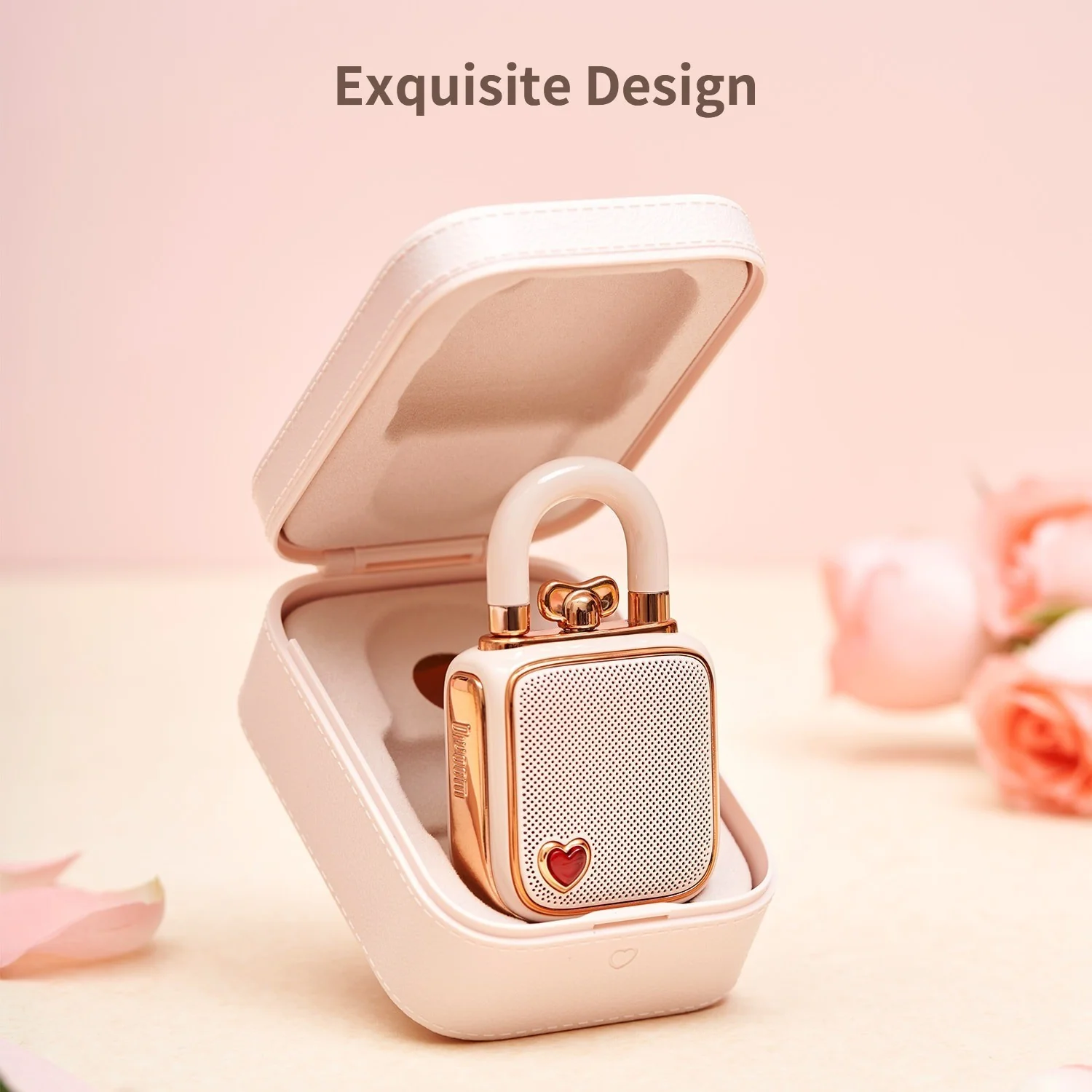 Divoom ® Love-Lock Bluetooth Speaker, Small Portable Music Box, Wireless Stereo Pairing Retro Soundbox, Cute Desktop Decoration - Image 3
