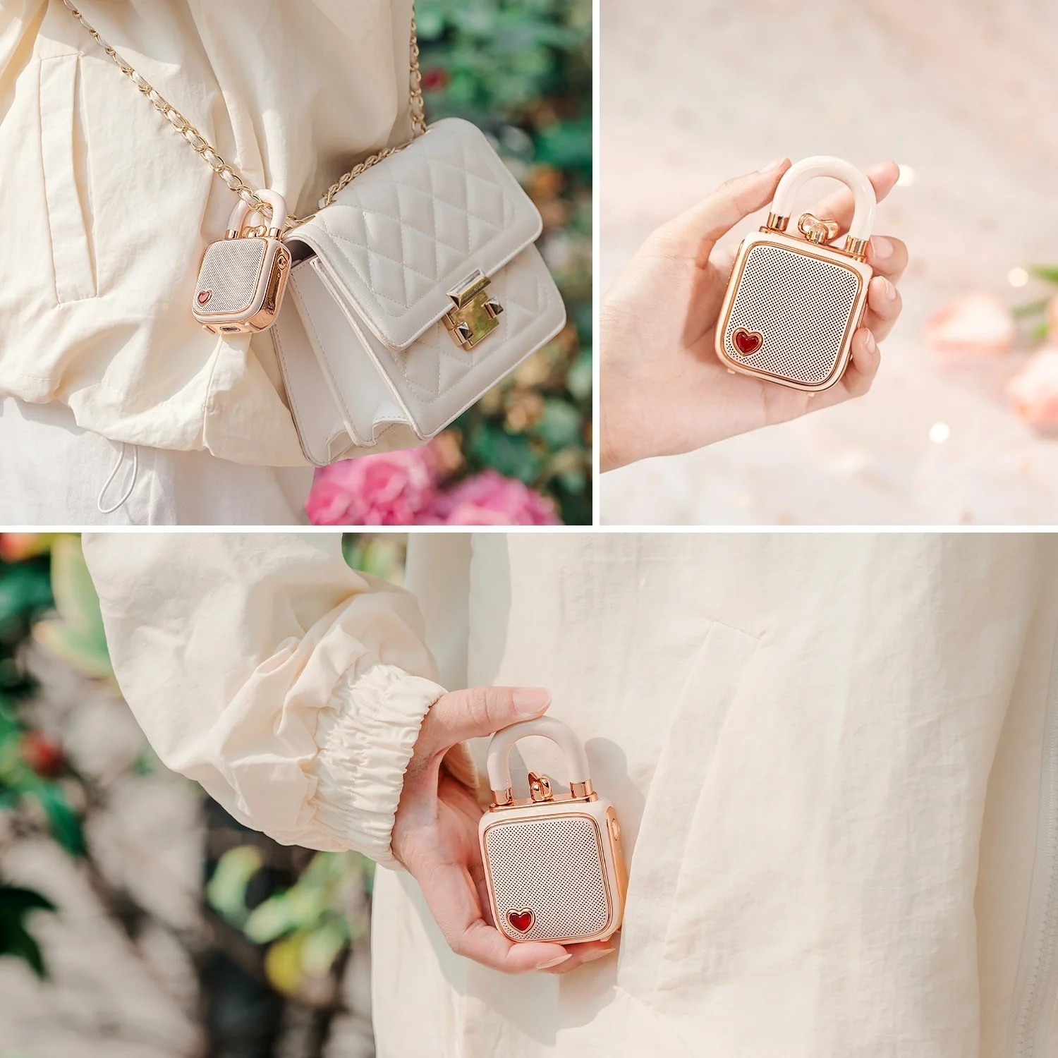Divoom ® Love-Lock Bluetooth Speaker, Small Portable Music Box, Wireless Stereo Pairing Retro Soundbox, Cute Desktop Decoration - Image 7