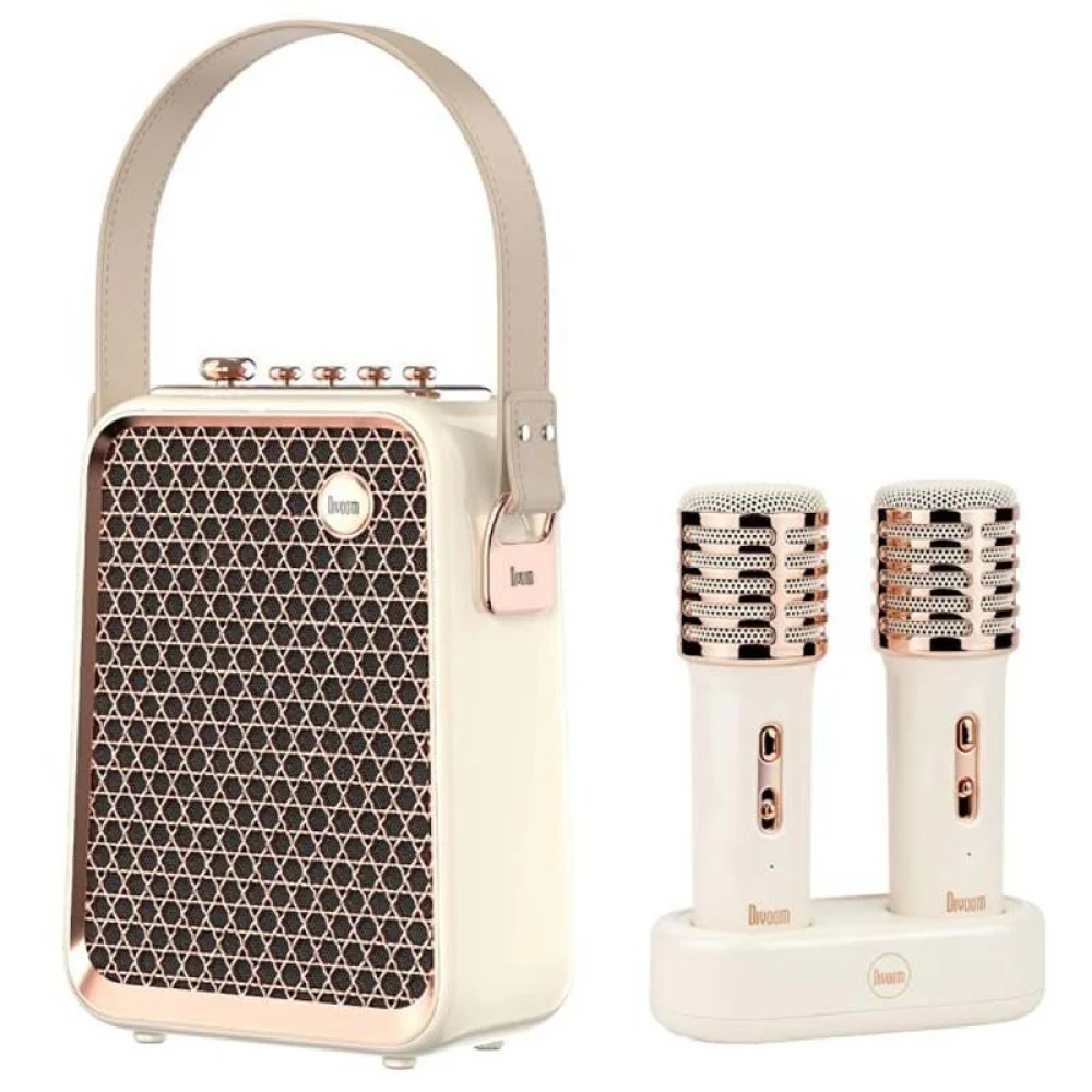 Divoom® Songbird-HQ Portable Karaoke Bluetooth Speaker with Dual Wireless Microphones - Image 4
