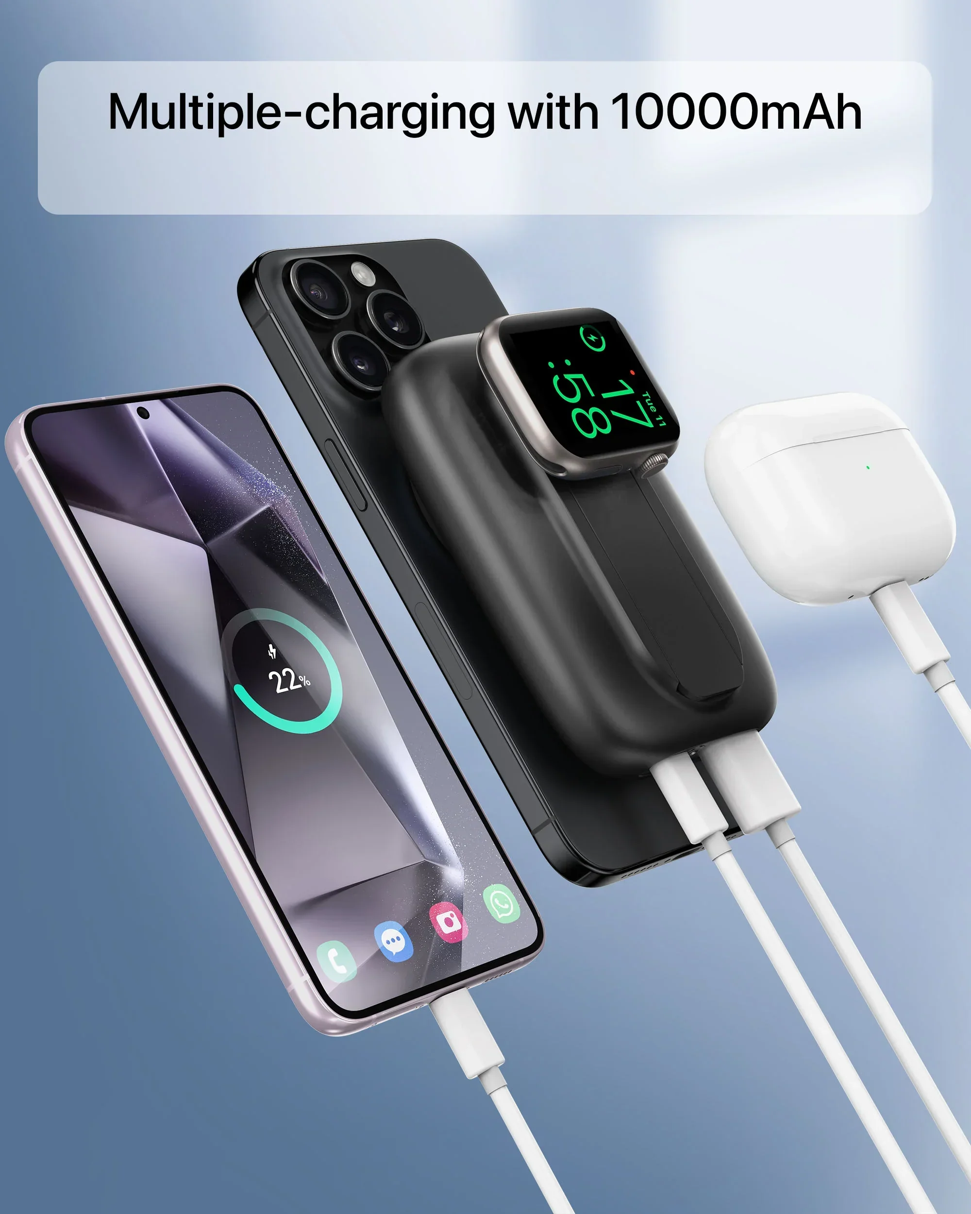 DR VAKU ® Astramag 10000mAh Magpro 15W Super Fast Charging 20W PD Wireless Power Bank - Image 11
