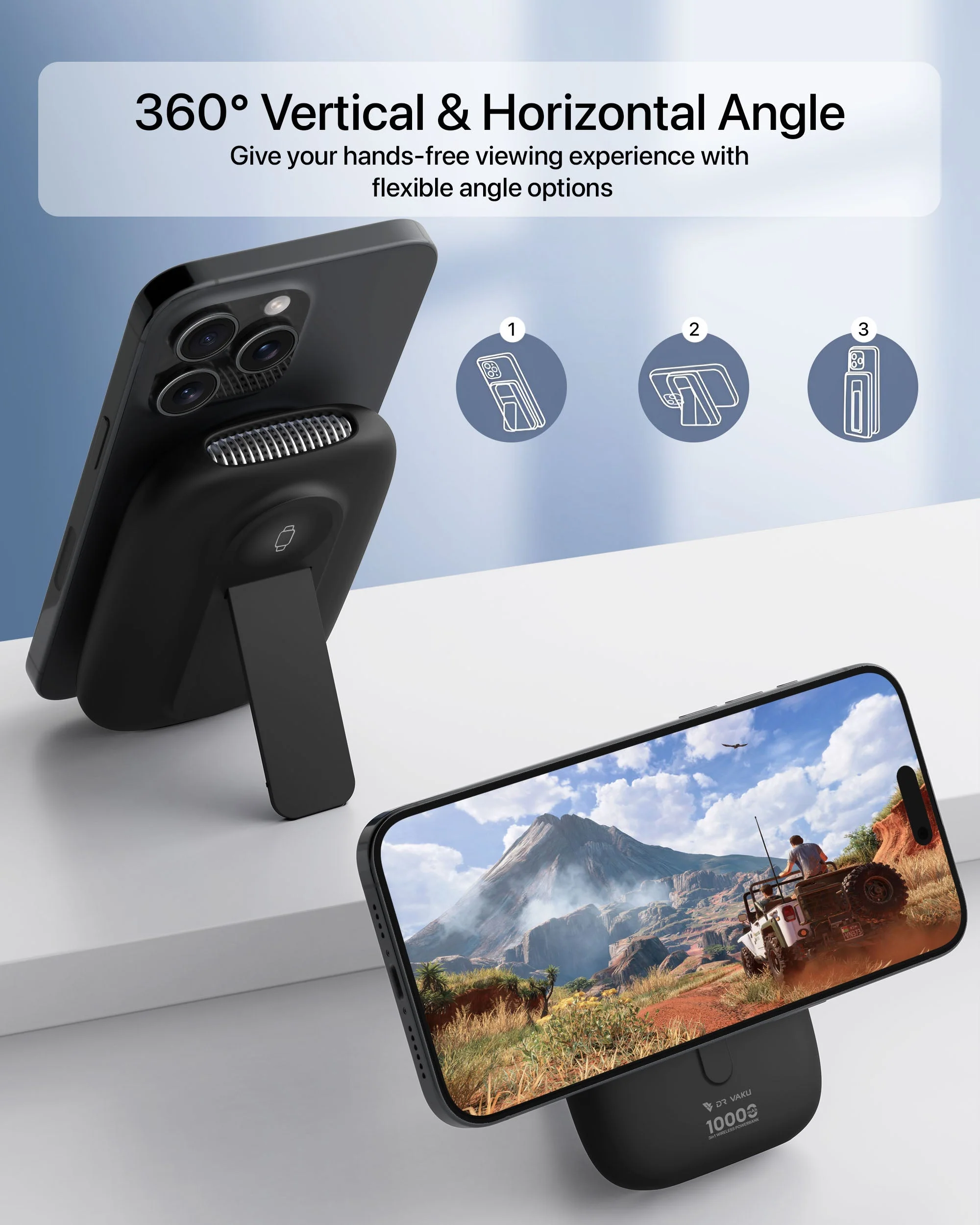 DR VAKU ® Astramag 10000mAh Magpro 15W Super Fast Charging 20W PD Wireless Power Bank - Image 9