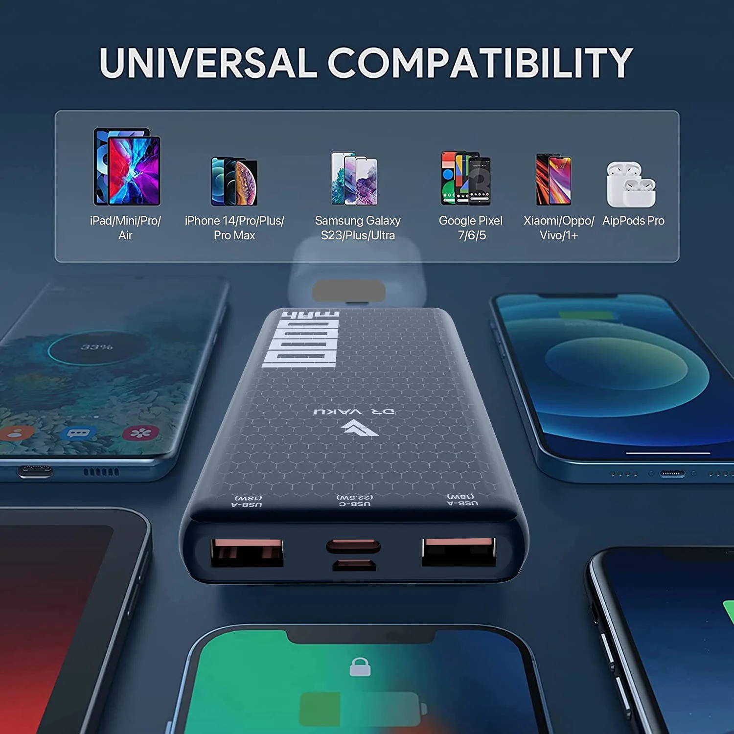 DR VAKU ® Carbon Series Magnus 10000mAh Fast Charging Power Bank - Image 3