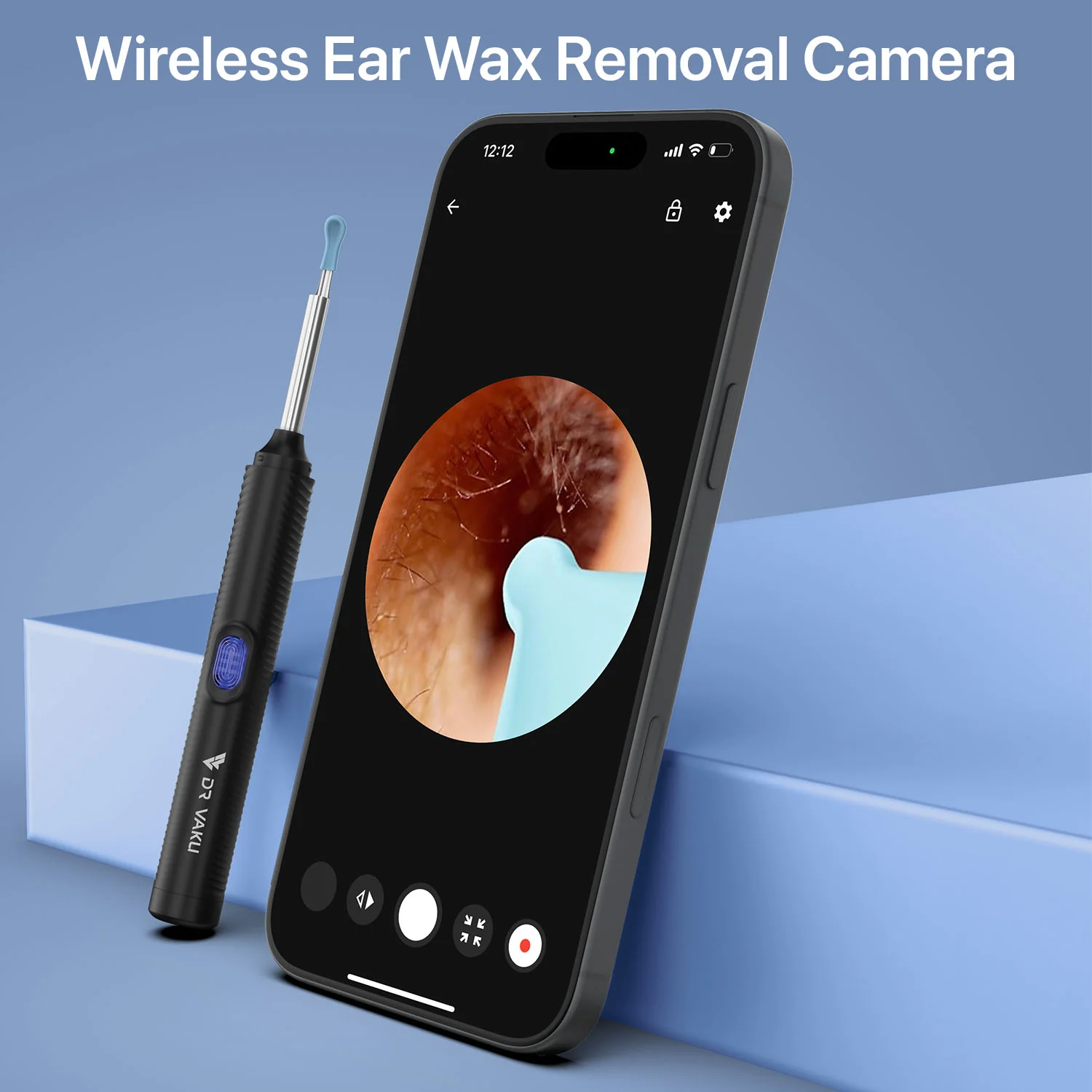 DR VAKU ® Earocam Earwax Removal Tool with 1080p Wireless Camera Waterproof Visual Ear Scope - Image 3