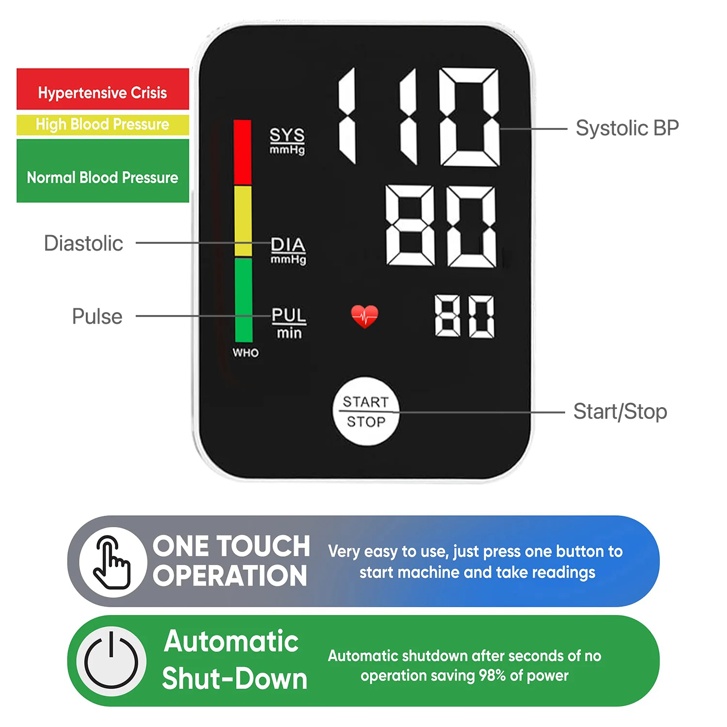 DR VAKU ® Electronic Rechargeable BP Machine Monitor Digital Fully Automatic with Voice Function - Image 6