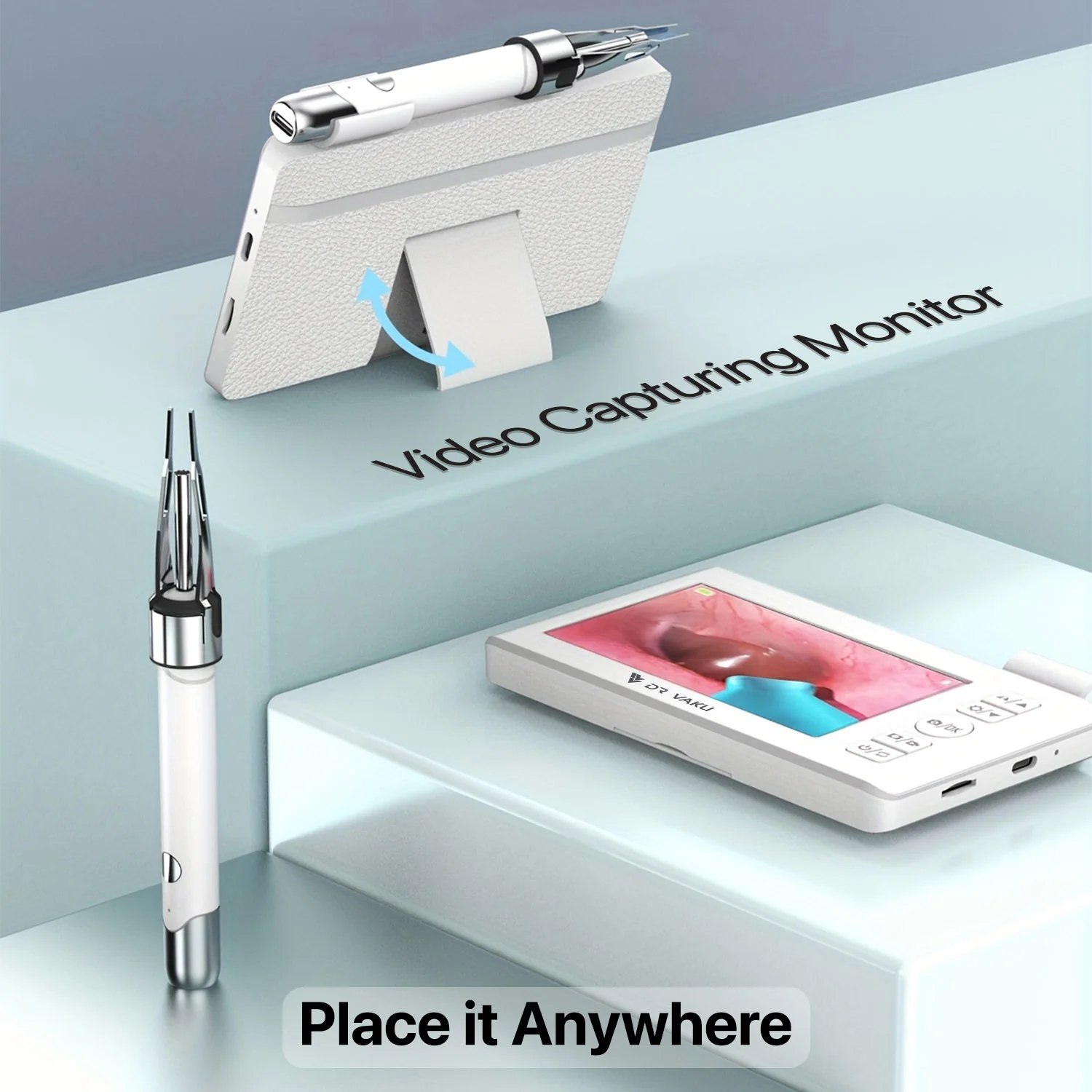 DR VAKU ® ENTSIGHT Pro Digital Otoscope Smart Ear Cleaner Inspection Kit - Image 3