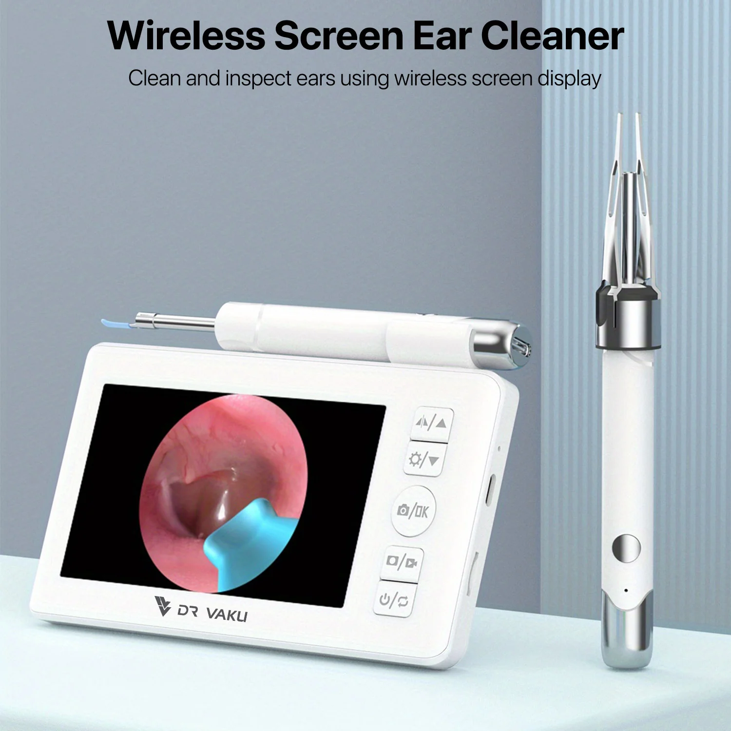 DR VAKU ® ENTSIGHT Pro Digital Otoscope Smart Ear Cleaner Inspection Kit - Image 4