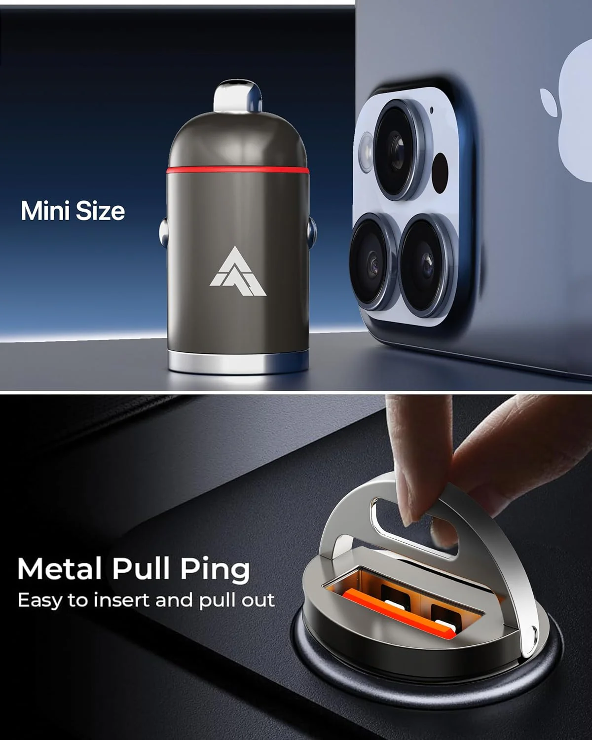 DR VAKU ® ESSENVOLT 65W Fast Charging Dual Port Car Charger - Image 2