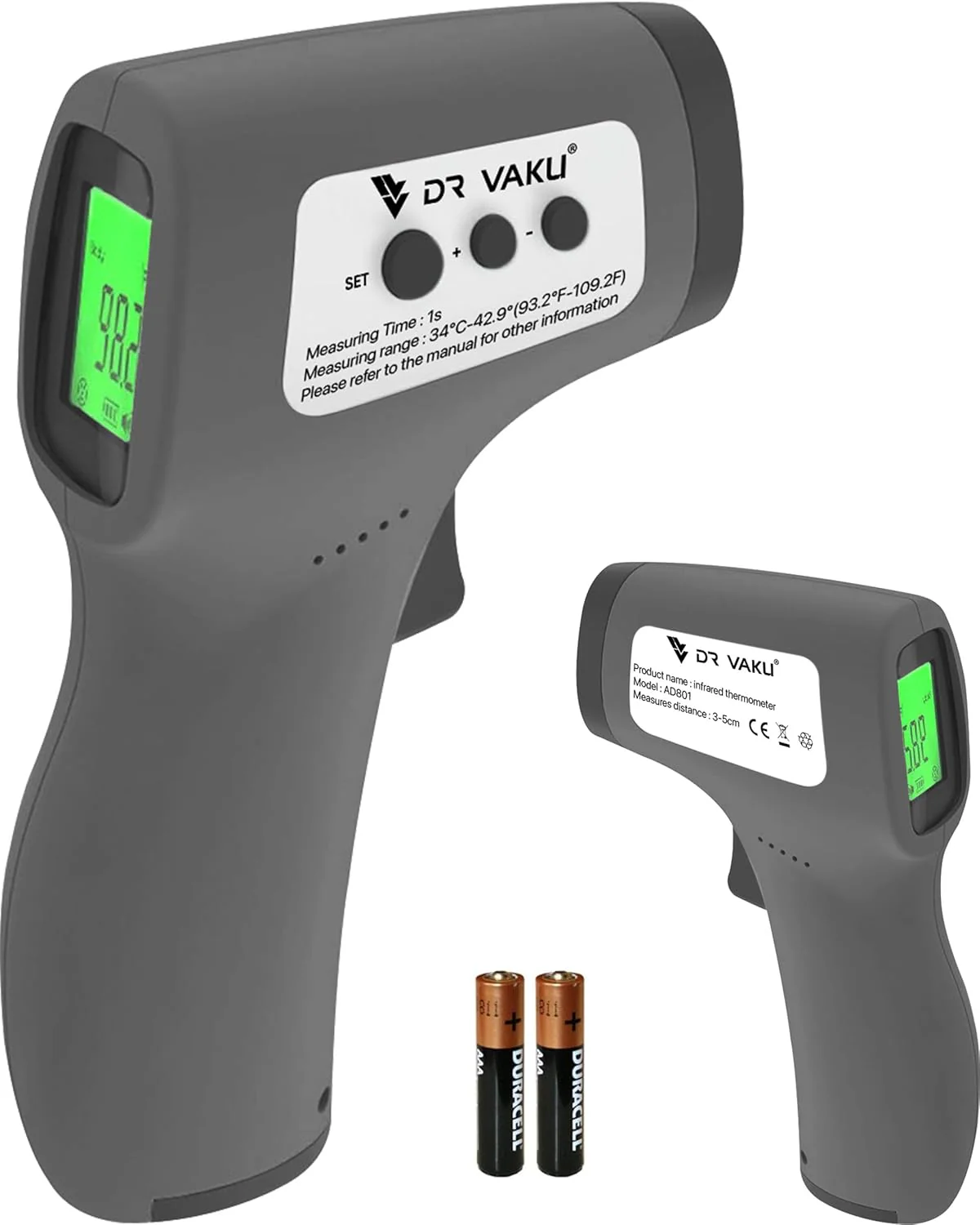 DR VAKU ® Infrared Digital Temperature Gun, Resolution Infrared Thermometer - Image 15