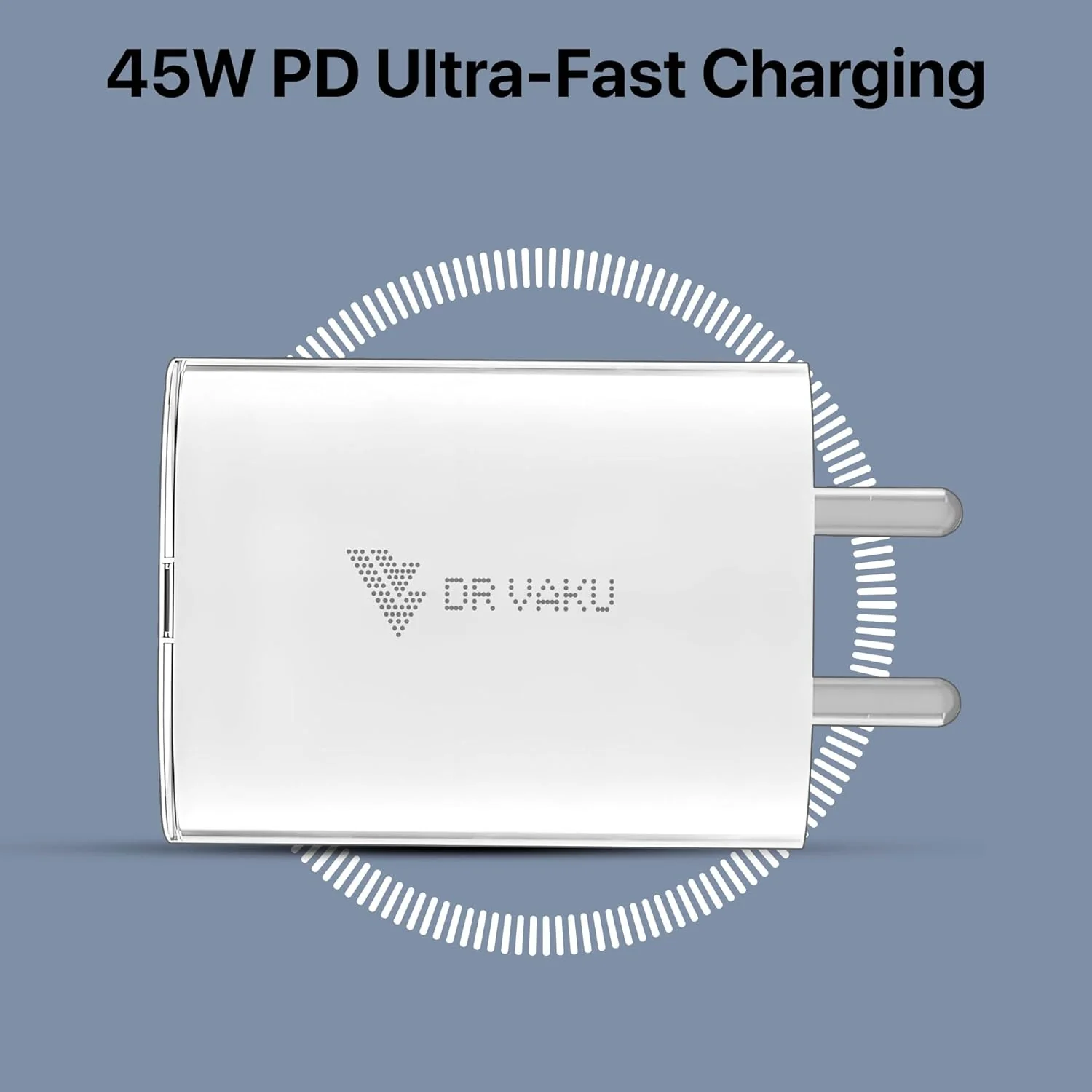 Dr Vaku ® LUCENT 45W Nothing Original Type C Fast Charger Adapter - Image 3