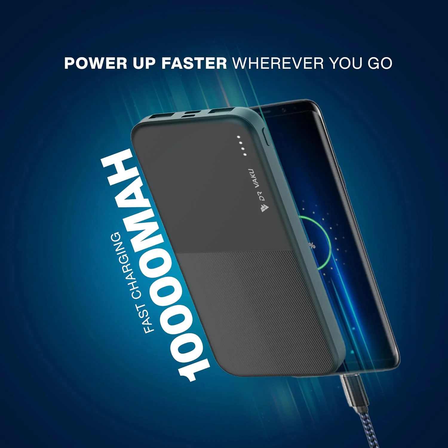 Dr Vaku ® OBIVION 10000mAh Power Bank Dual USB Fast Charge - Image 5