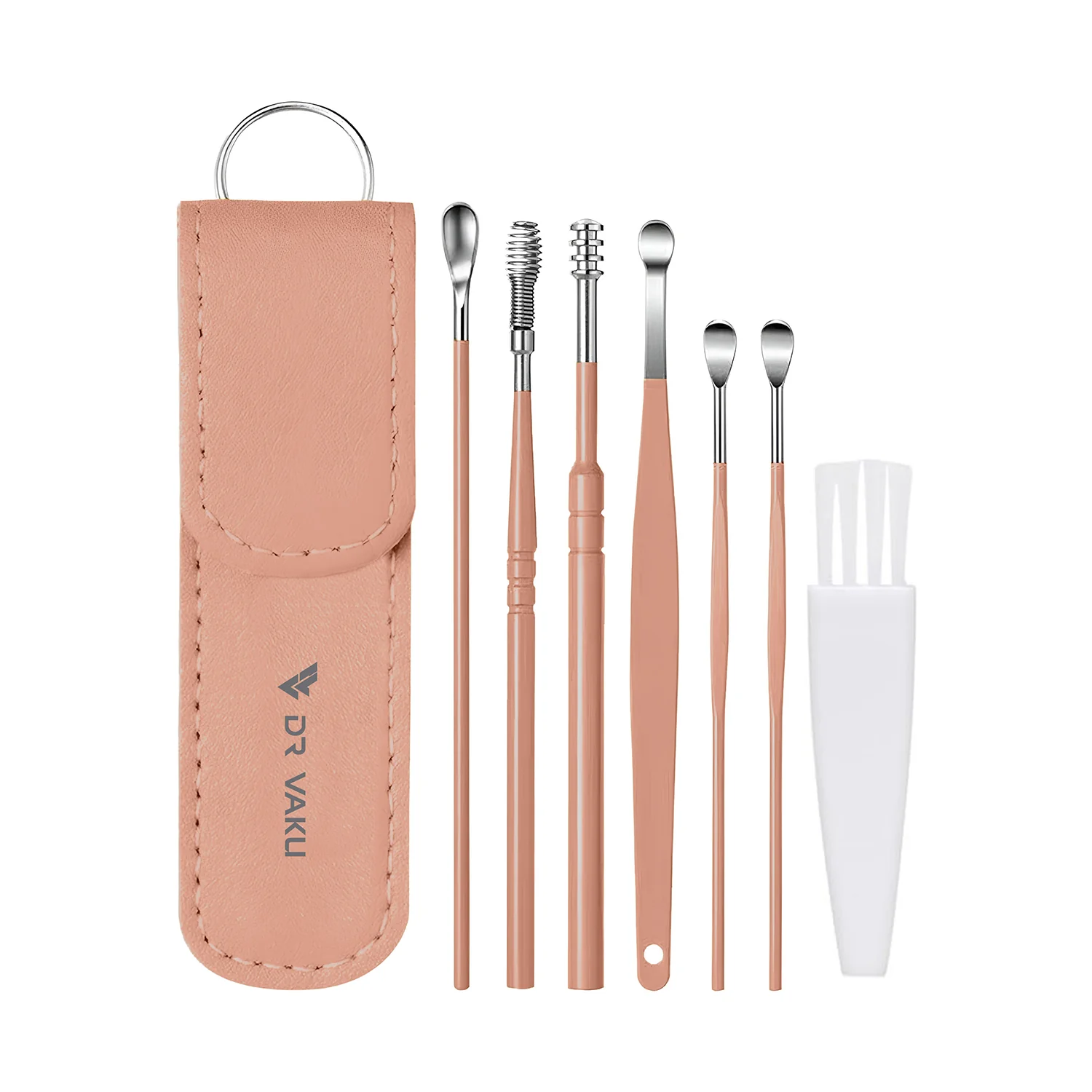 Dr Vaku ® Reusable EarWax Removal Cleaning Tool Kit (Set of 7) Stainless Steel With Storage Case - Image 13
