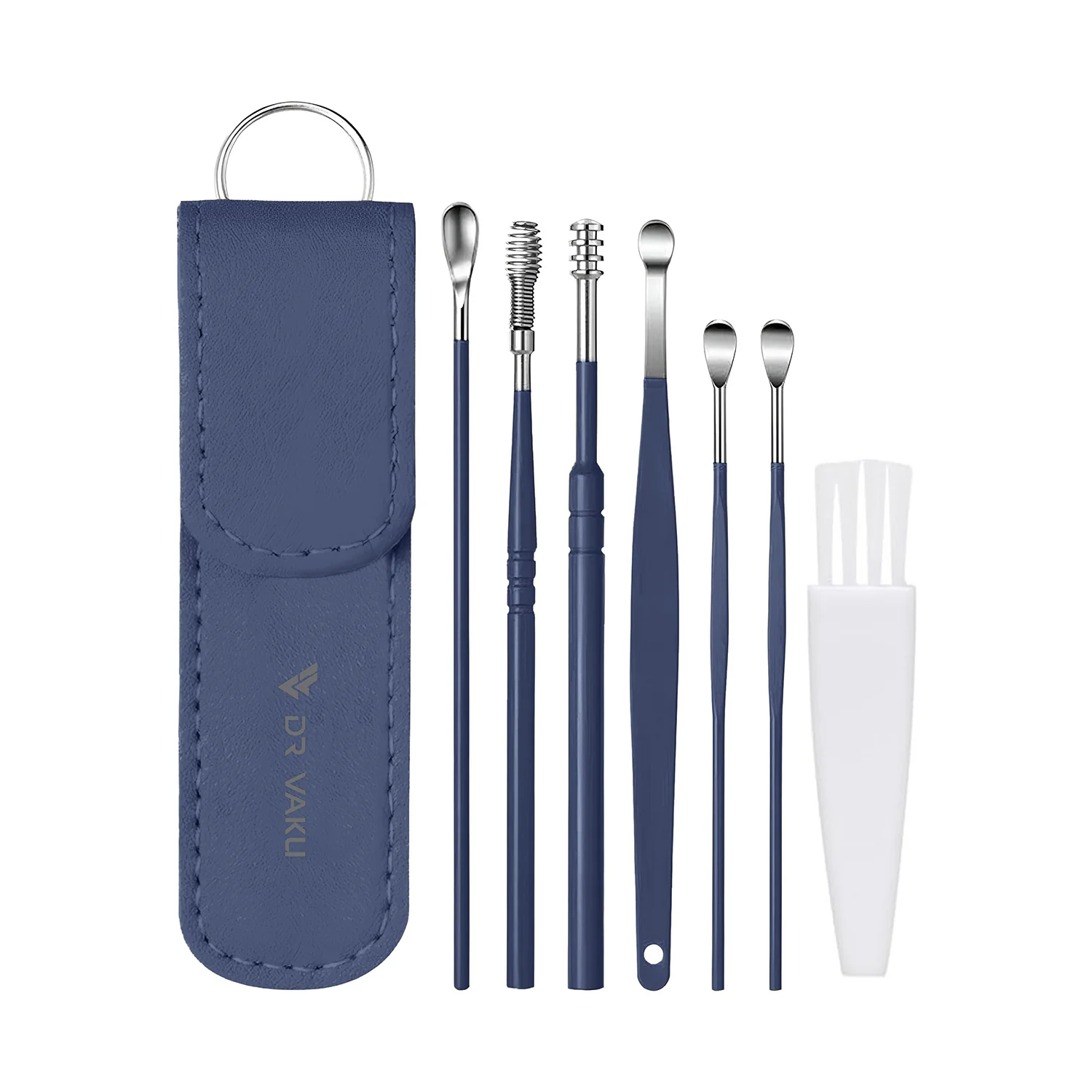 Dr Vaku ® Reusable EarWax Removal Cleaning Tool Kit (Set of 7) Stainless Steel With Storage Case - Image 15