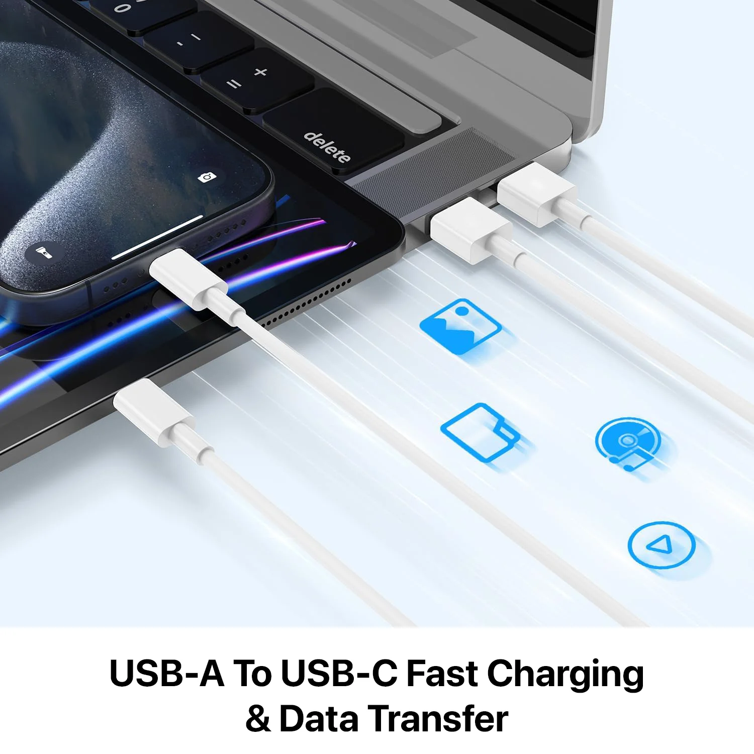 DR VAKU ® VOLTPRO 12W Charger USB A Fast Adapter With USB-A to Type-C Cable Combo - Image 6