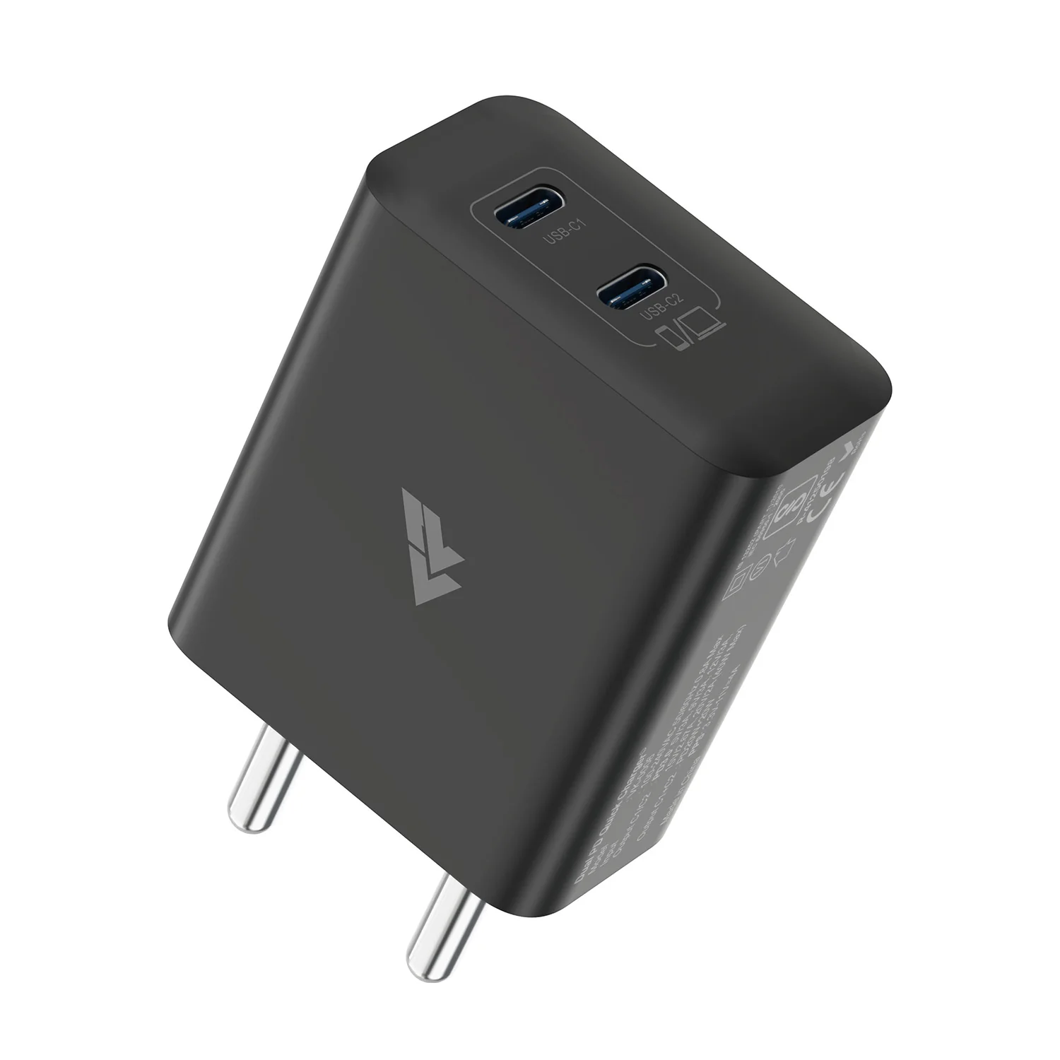 DR VAKU ® Duovot 40W PD Dual Port GaN Fast Charger Type C Adapter for IOS & Android Devices