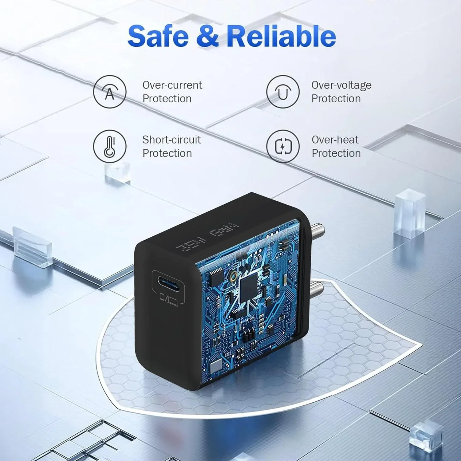 DR VAKU ® Korex 35W PD GaN Fast Charger Type C Adapter for IOS & Android Devices - Image 5