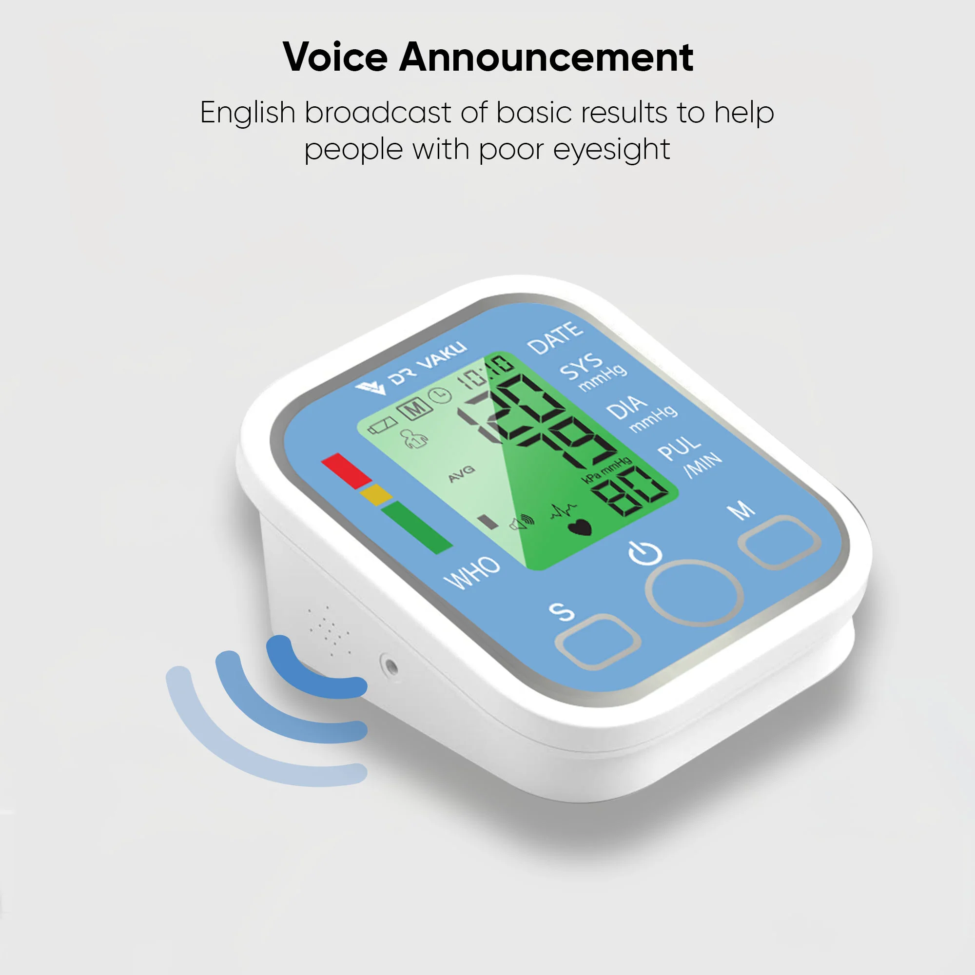 DR VAKU ® Blood Pressure Monitor FDA Approved Automatic Upper Arm Digital BP Monitor - Image 7