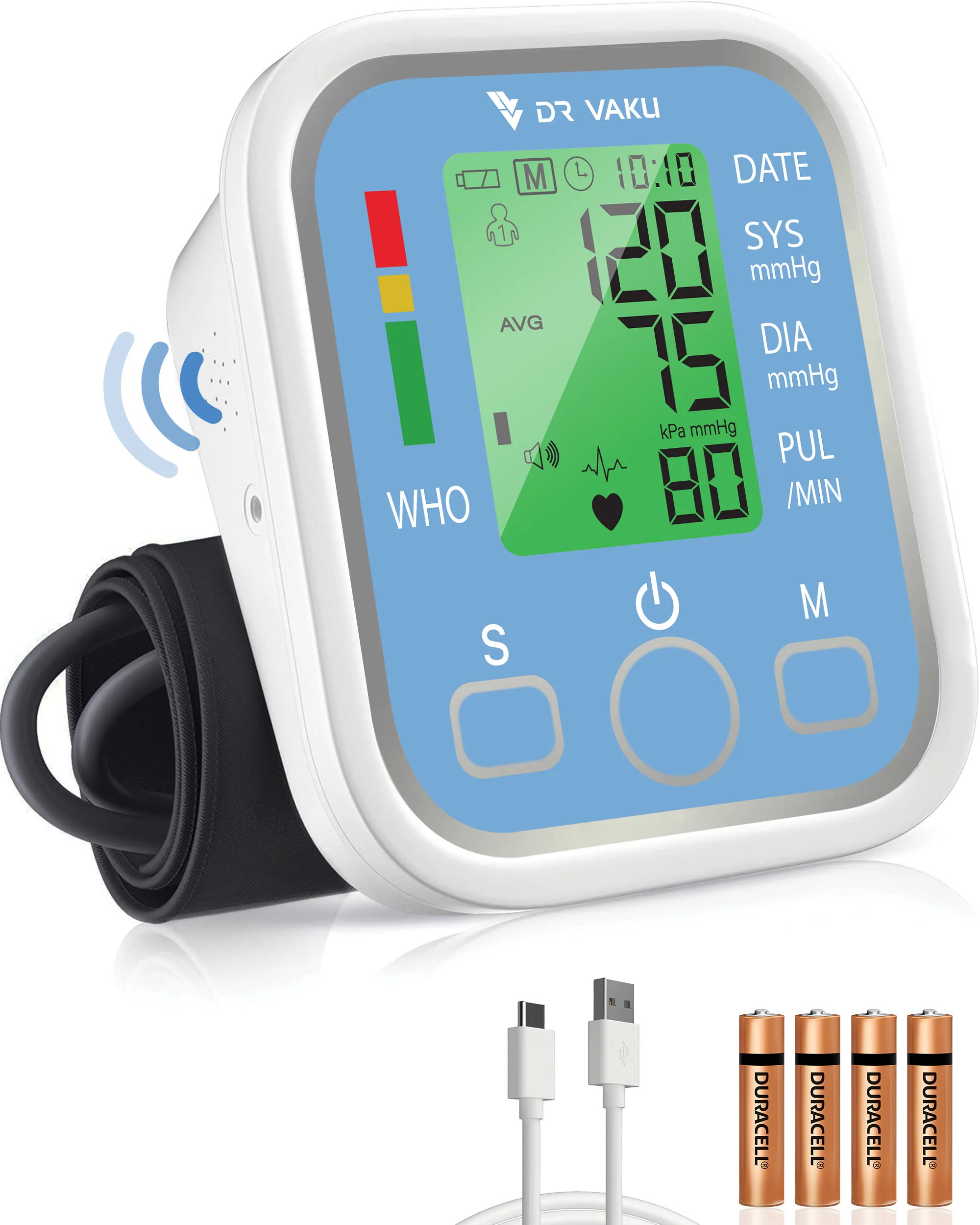 DR VAKU ® Blood Pressure Monitor FDA Approved Automatic Upper Arm Digital BP Monitor - Image 9