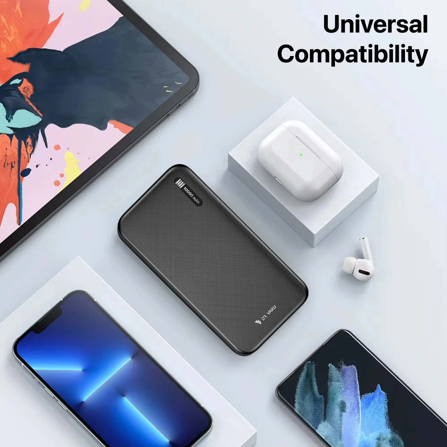 Dr Vaku ® CYREX 10000mAh Power Bank 12W Dual USB Fast Charge | Type-C & Micro-USB Input | Ultra-Compact & Portable - Image 6