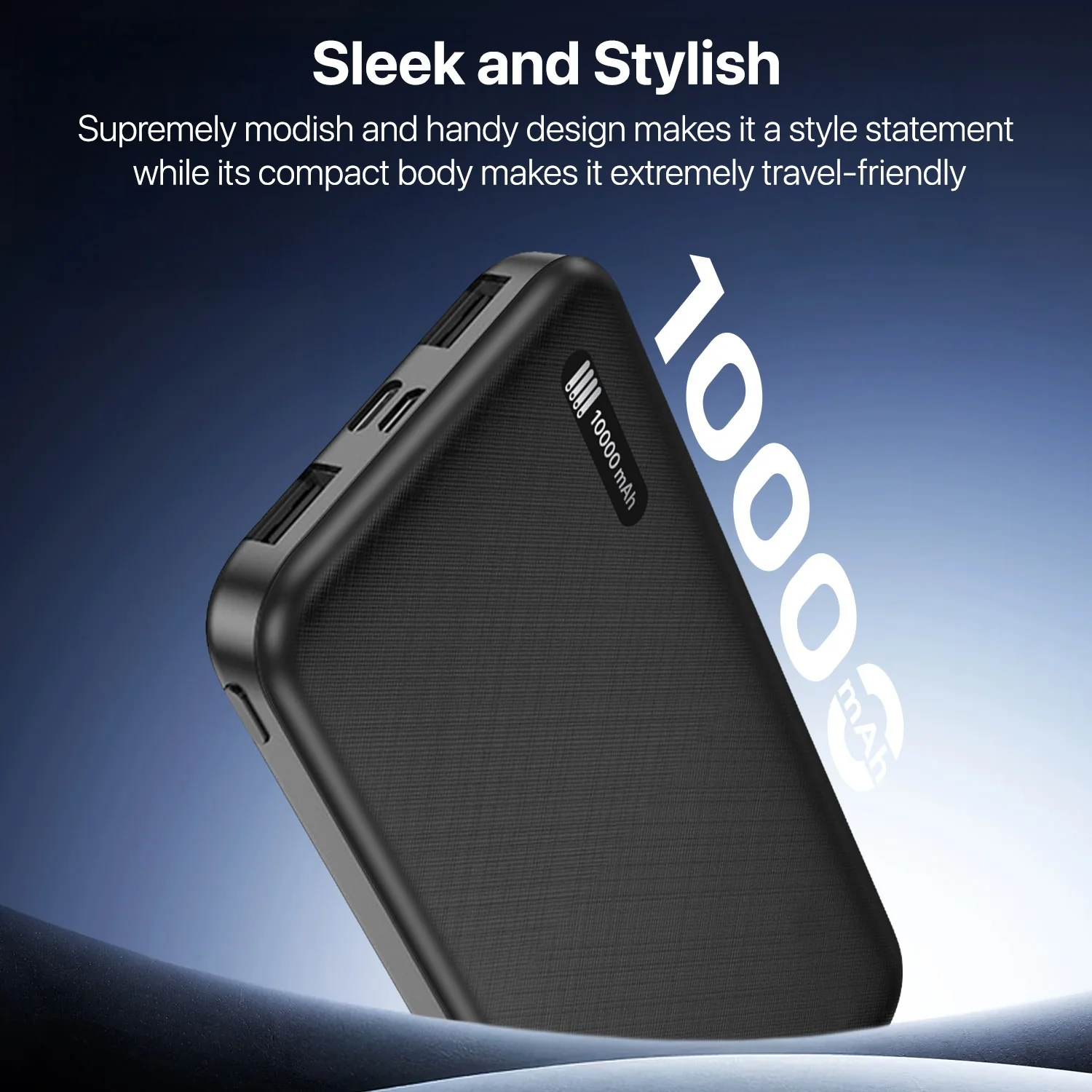 Dr Vaku ® CYREX 10000mAh Power Bank 12W Dual USB Fast Charge | Type-C & Micro-USB Input | Ultra-Compact & Portable - Image 2