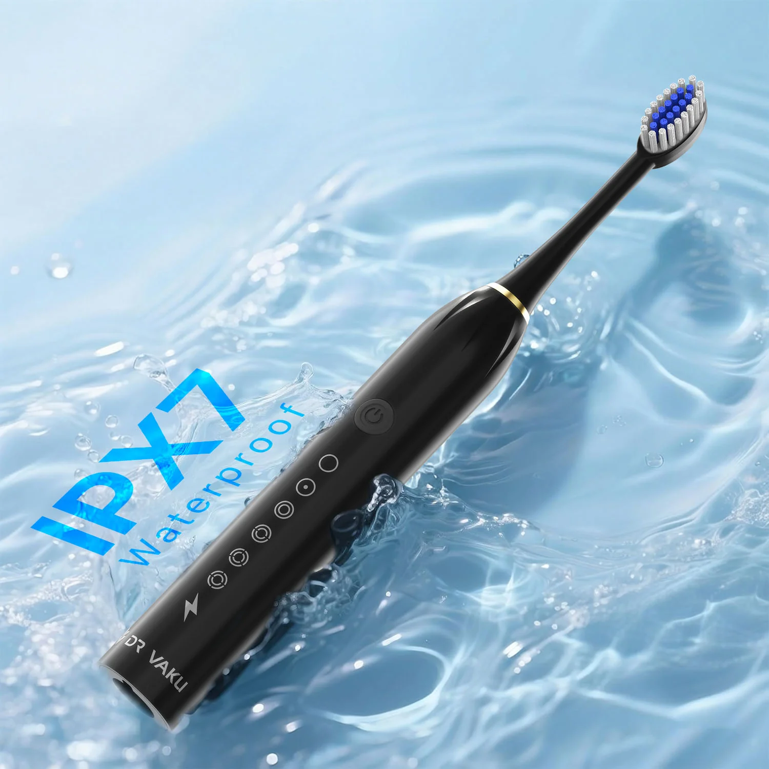 Dr Vaku® Sonicare+ Electric Toothbrush with 6 Advanced Modes And 4 Brush Heads - Image 11