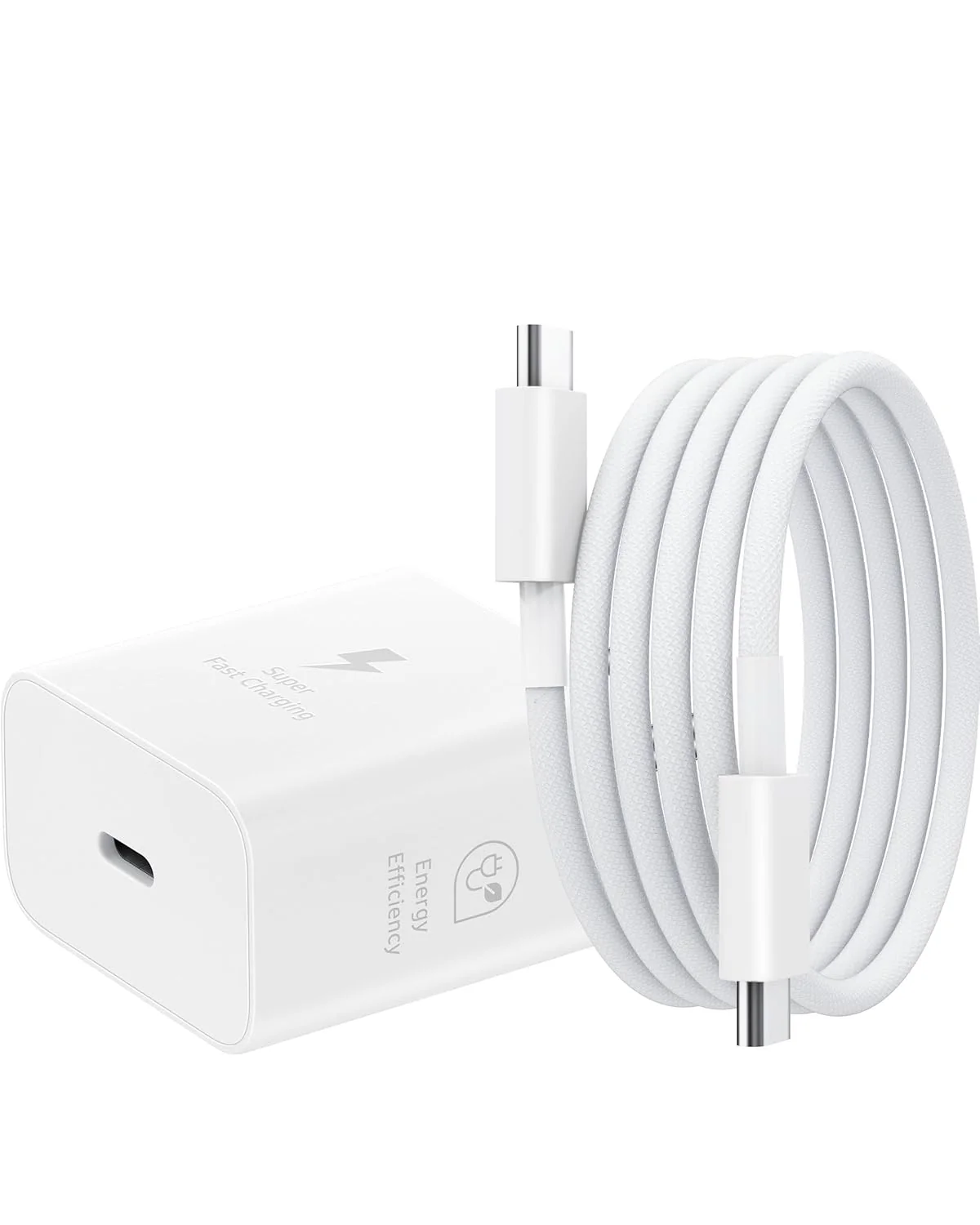 Original 25W Samsung Charger + Type C to Type C Cable Combo | 5X Speed | PD 3.0 Safe - Image 2