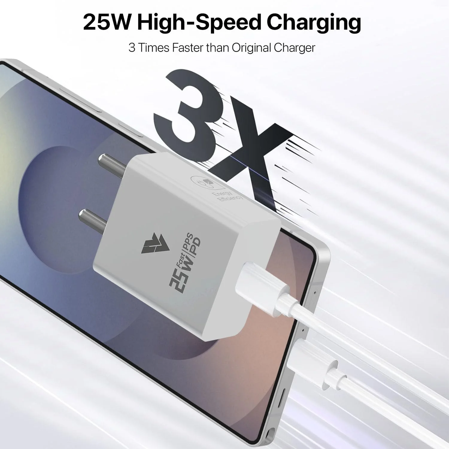 Original 25W Samsung Charger + Type C to Type C Cable Combo | 5X Speed | PD 3.0 Safe - Image 6