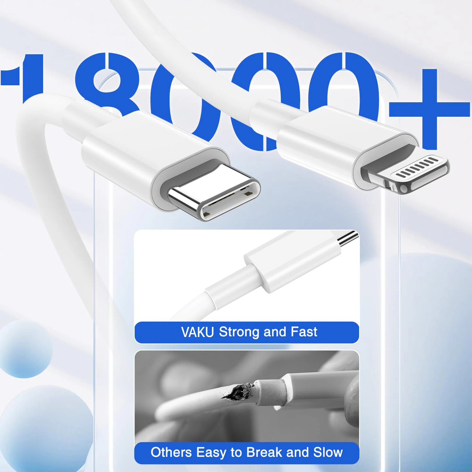 Original Type-C To Lightning [Apple MFi Certified] Fast Charging Cable For iPhone & iPad - Image 6