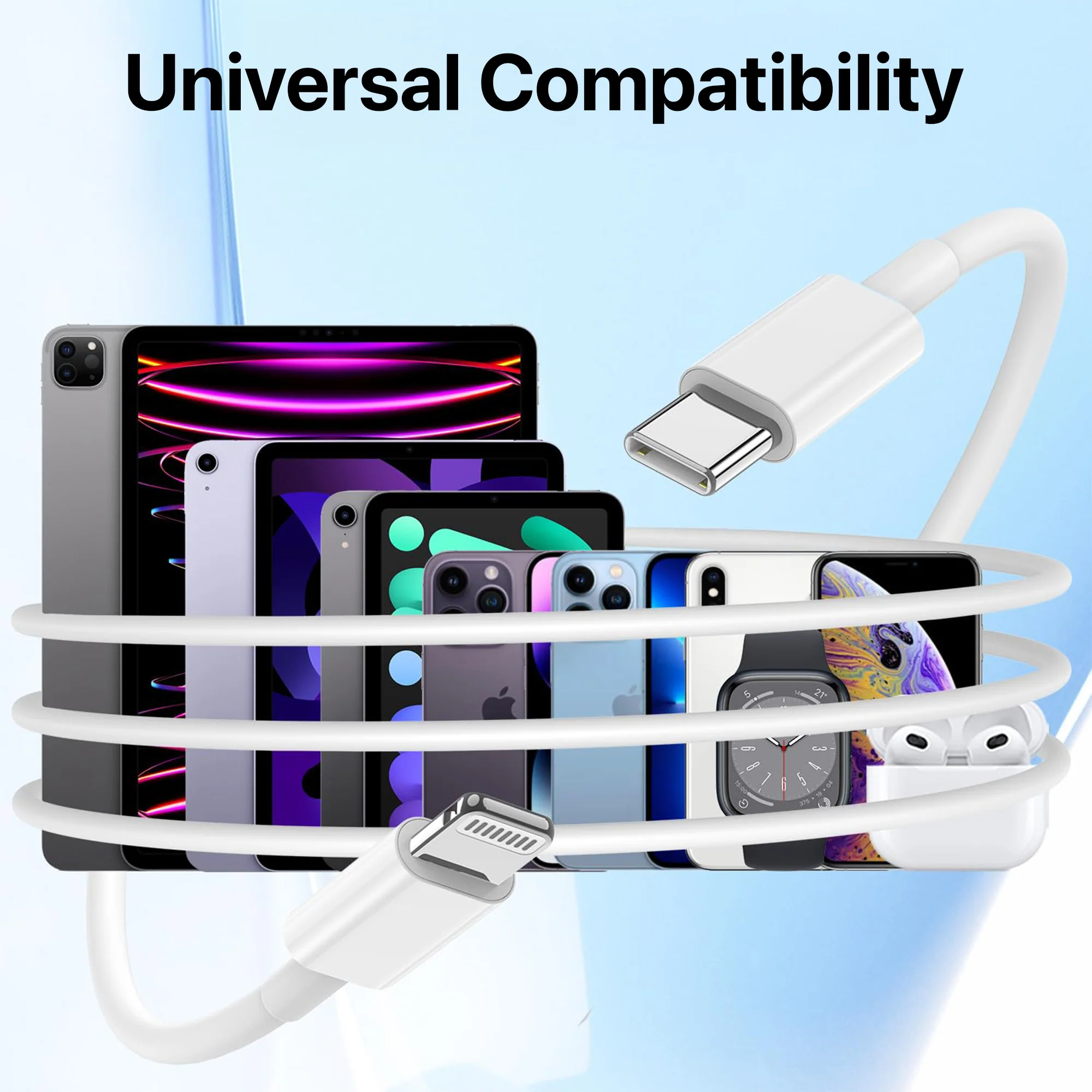 Original Type-C To Lightning [Apple MFi Certified] Fast Charging Cable For iPhone & iPad - Image 7