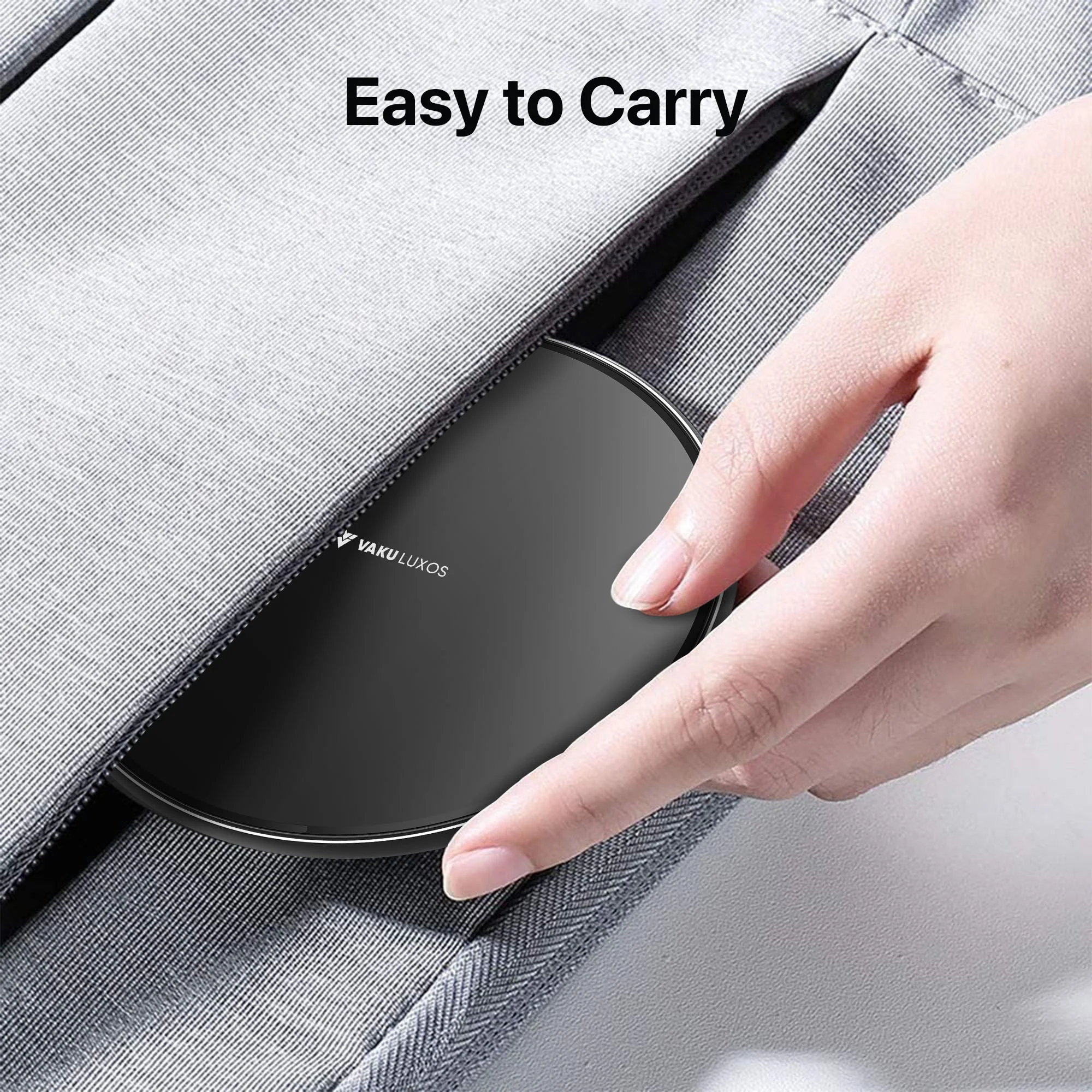 Vaku ® Albany Frosted Series 15W Wireless Charger Fast Charging Pad PD & Qi-Certified - Image 8