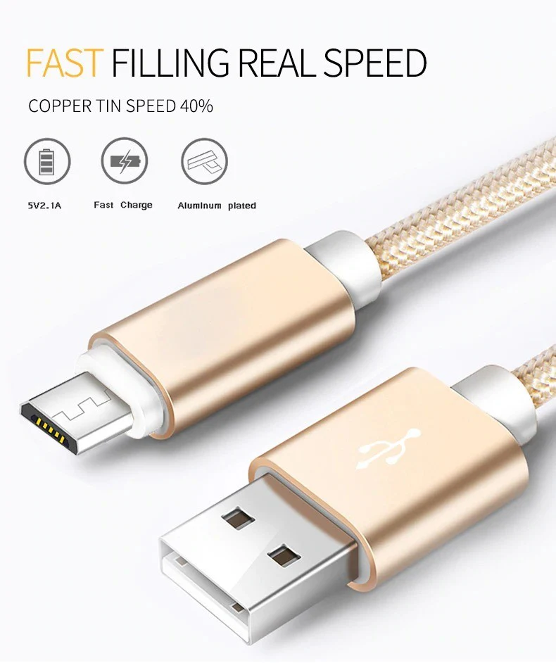 Vaku ® Android Micro-USB Nylon Braided Data-Charging Cable - Image 5
