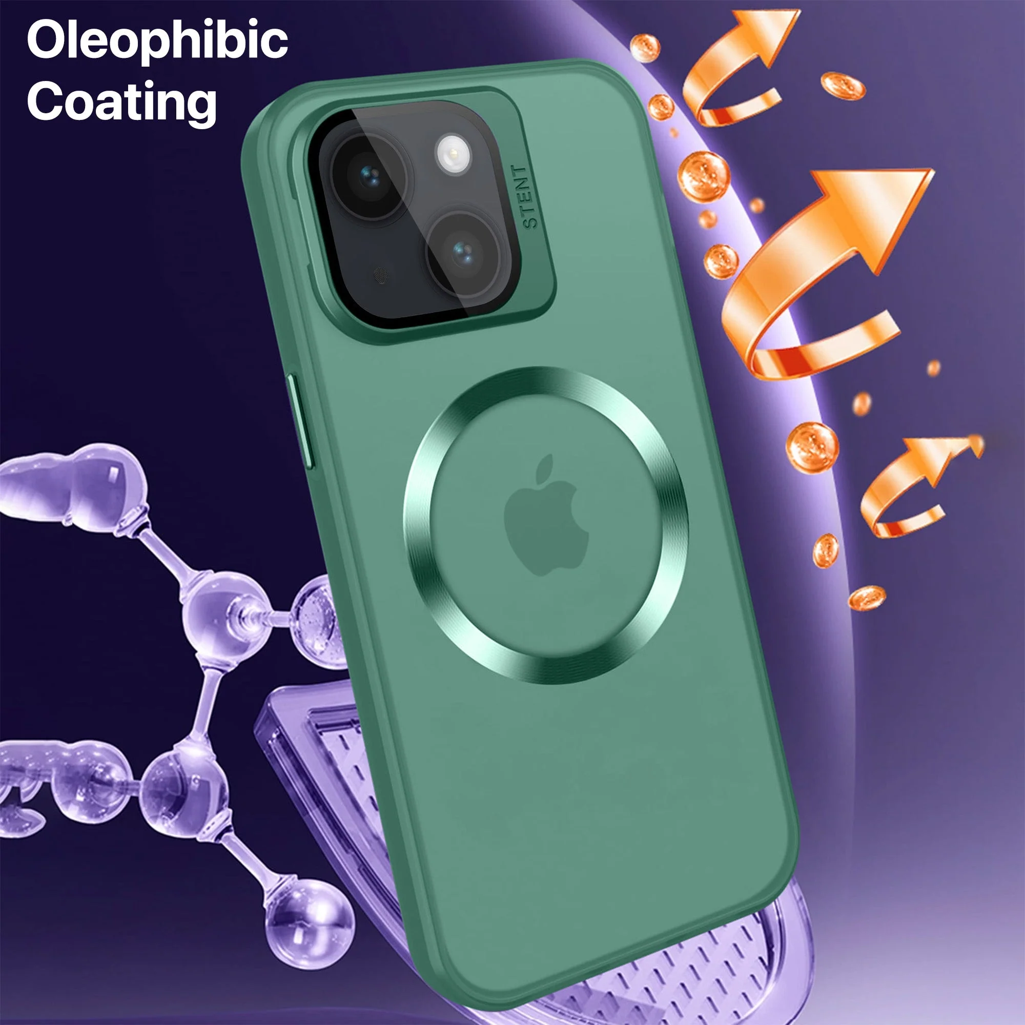 Vaku ® Apple iPhone 14 Plus Rime Frosted Magnetic Magpro Translucent Back Cover - Image 13