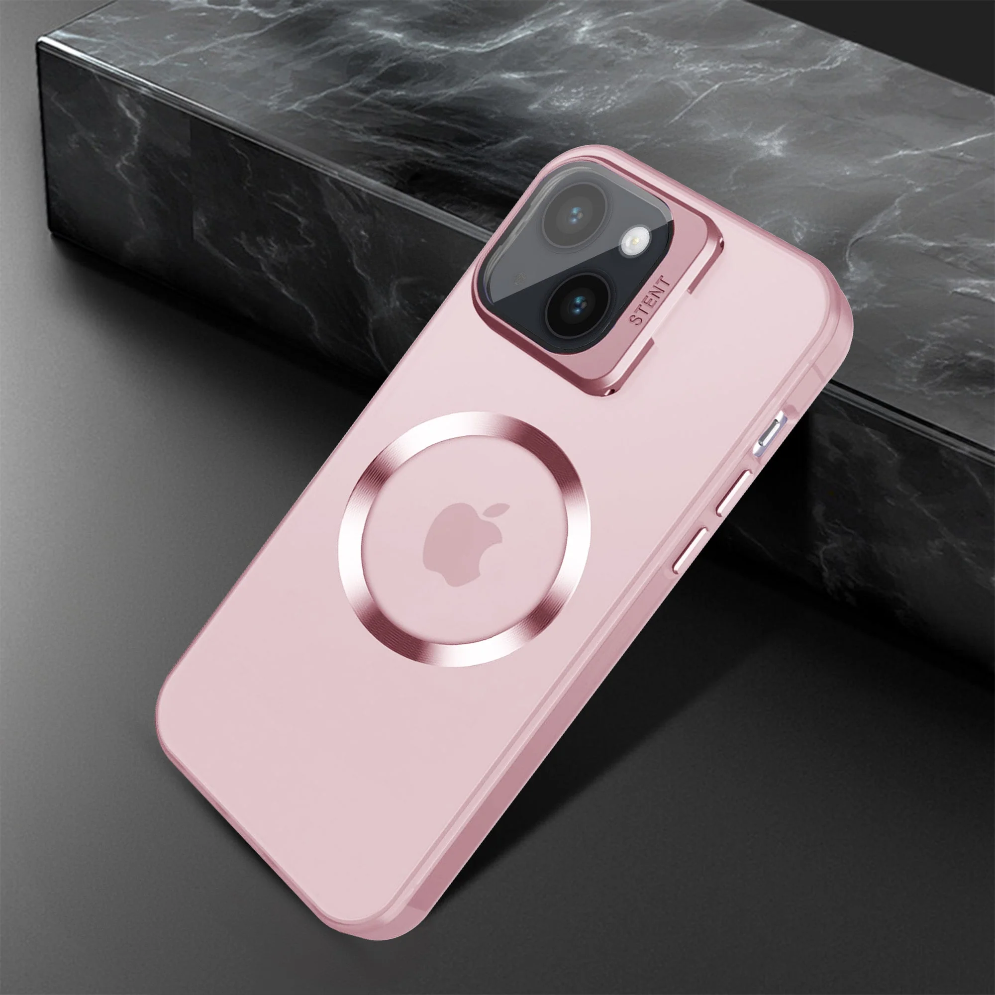 Vaku ® Apple iPhone 14 Plus Rime Frosted Magnetic Magpro Translucent Back Cover - Image 7