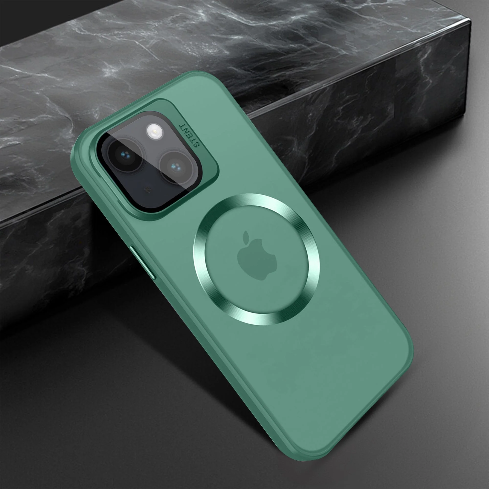 Vaku ® Apple iPhone 14 Plus Rime Frosted Magnetic Magpro Translucent Back Cover - Image 8