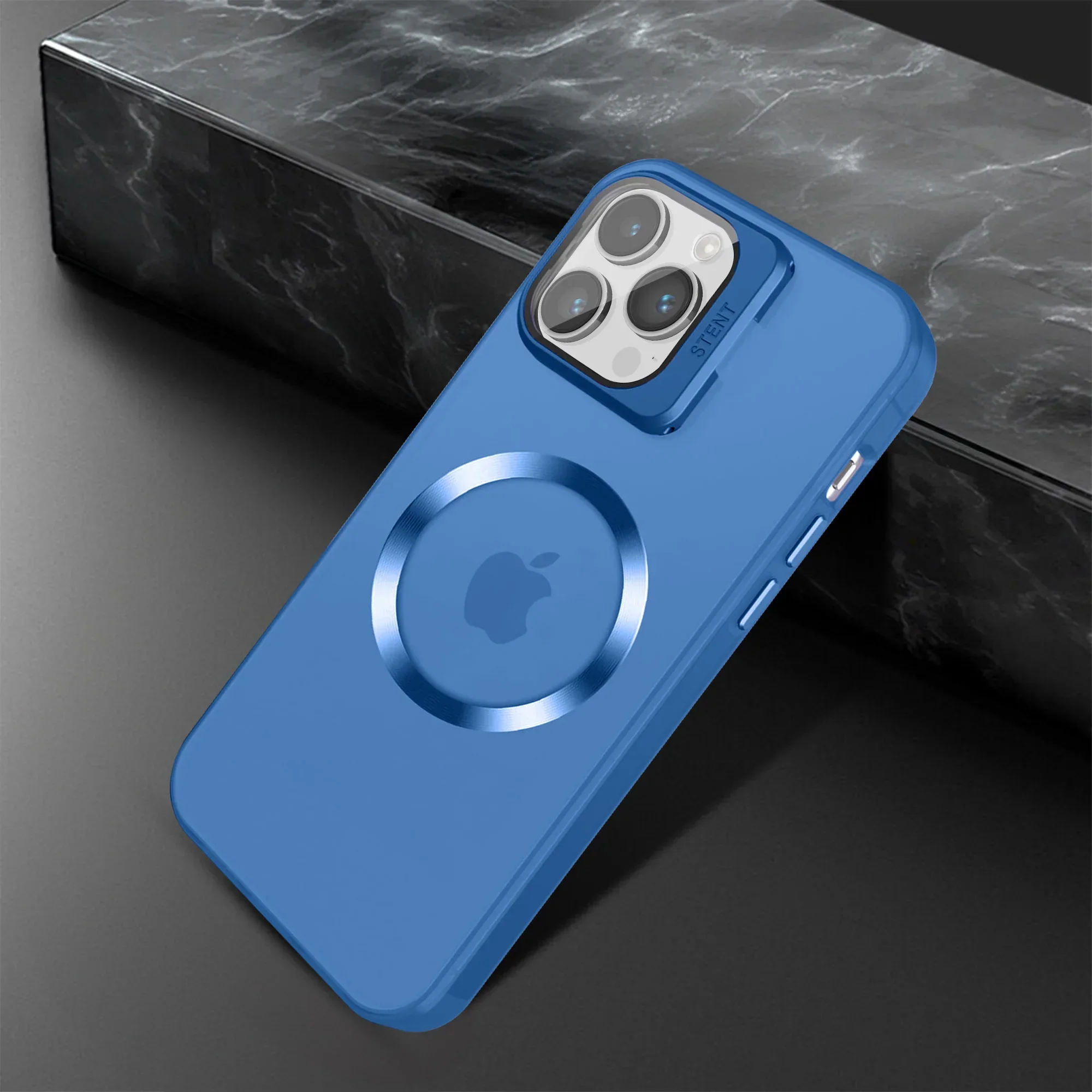 Vaku ® Apple iPhone 14 Pro Max Rime Frosted Magnetic Magpro Translucent Back Cover - Image 7