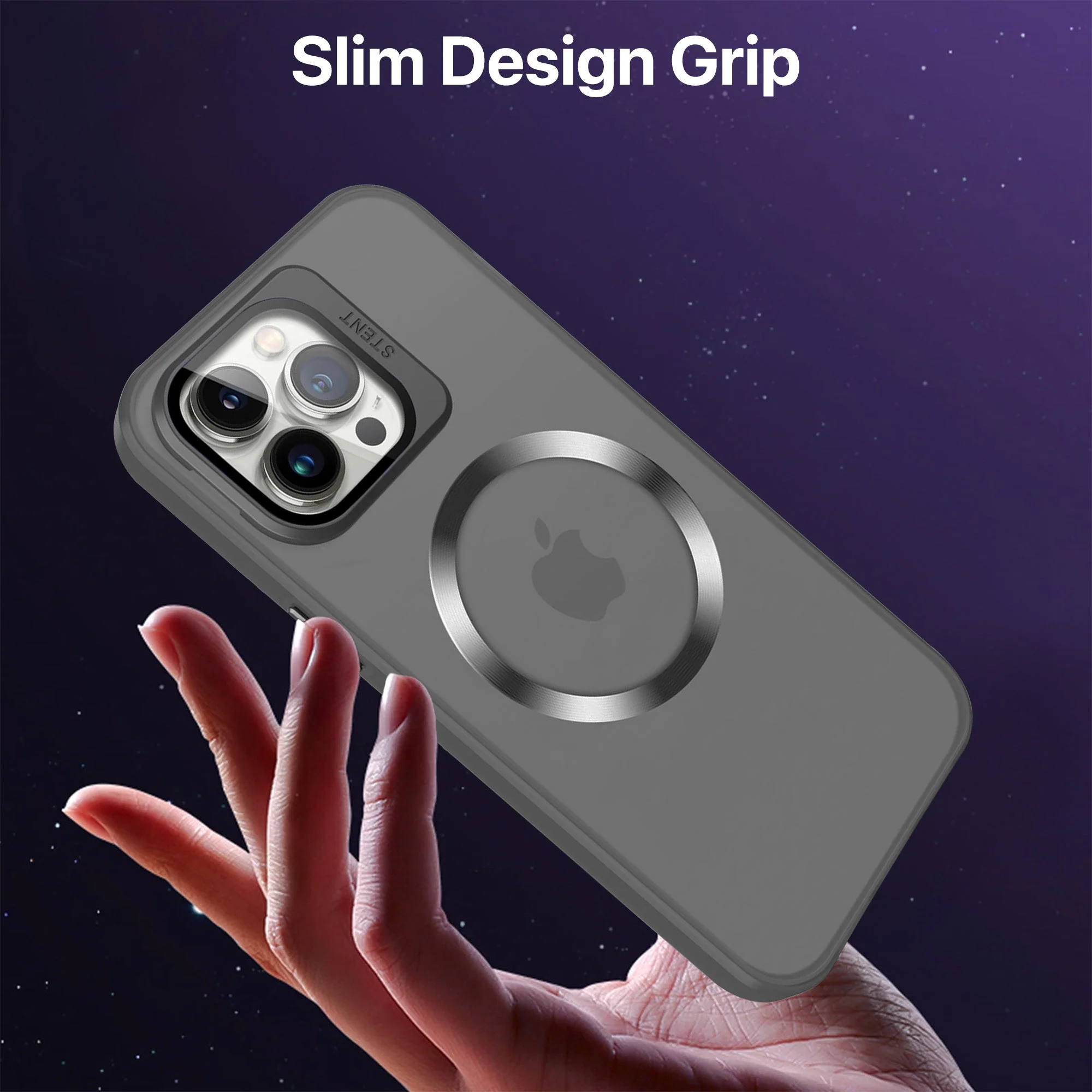 Vaku ® Apple iPhone 14 Pro Max Rime Frosted Magnetic Magpro Translucent Back Cover - Image 9