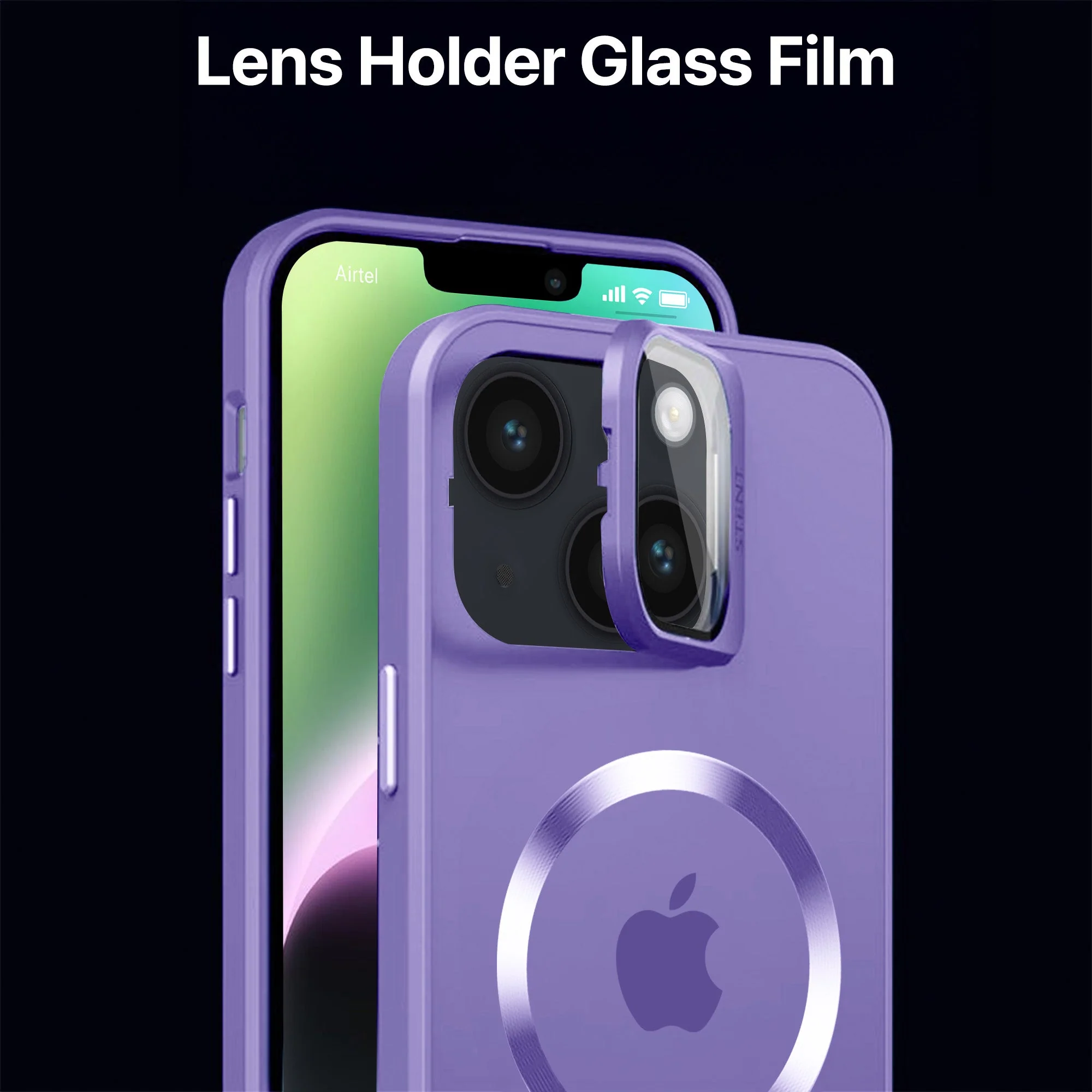Vaku ® Apple iPhone 14 Rime Frosted Magnetic Magpro Translucent Back Cover - Image 6