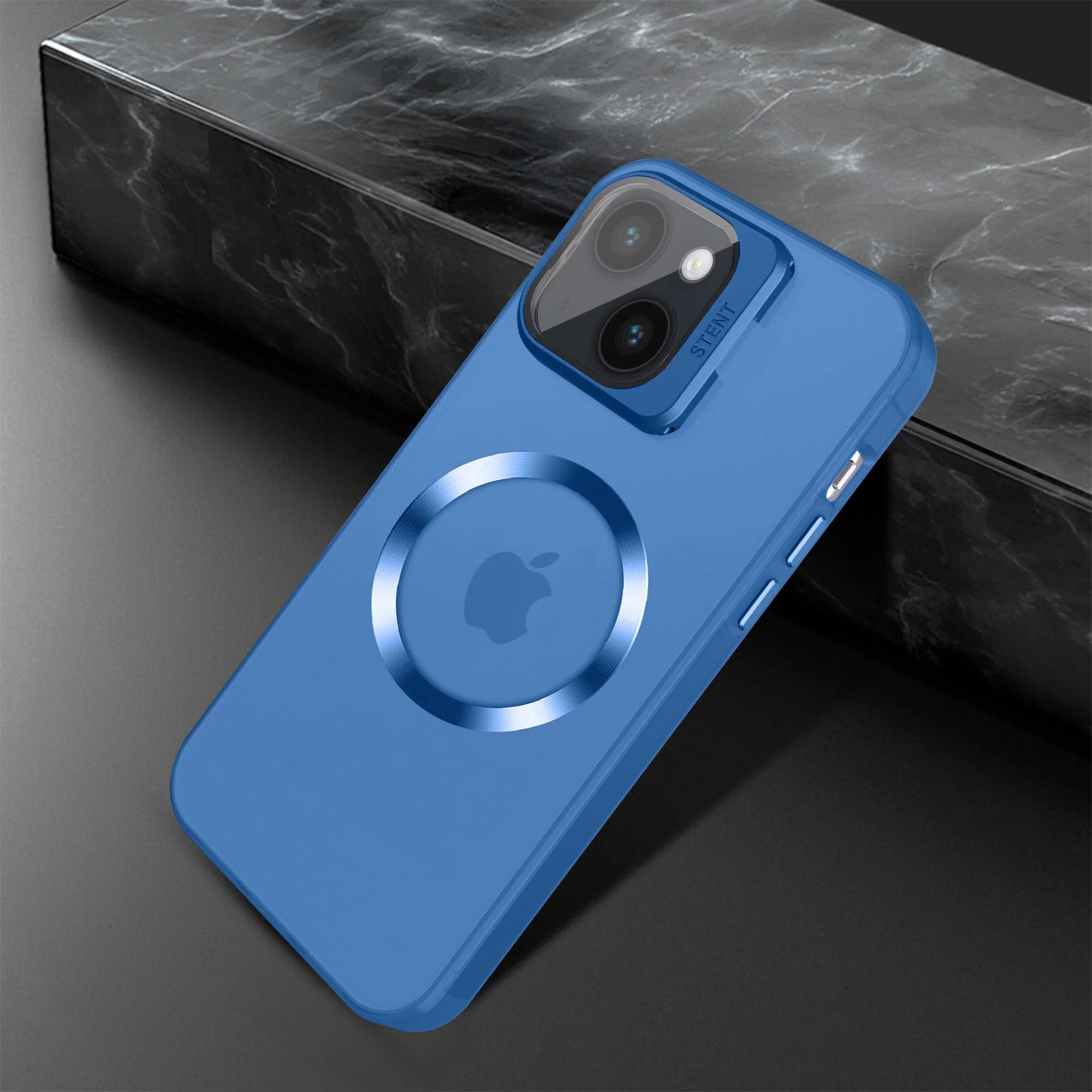 Vaku ® Apple iPhone 14 Rime Frosted Magnetic Magpro Translucent Back Cover - Image 9