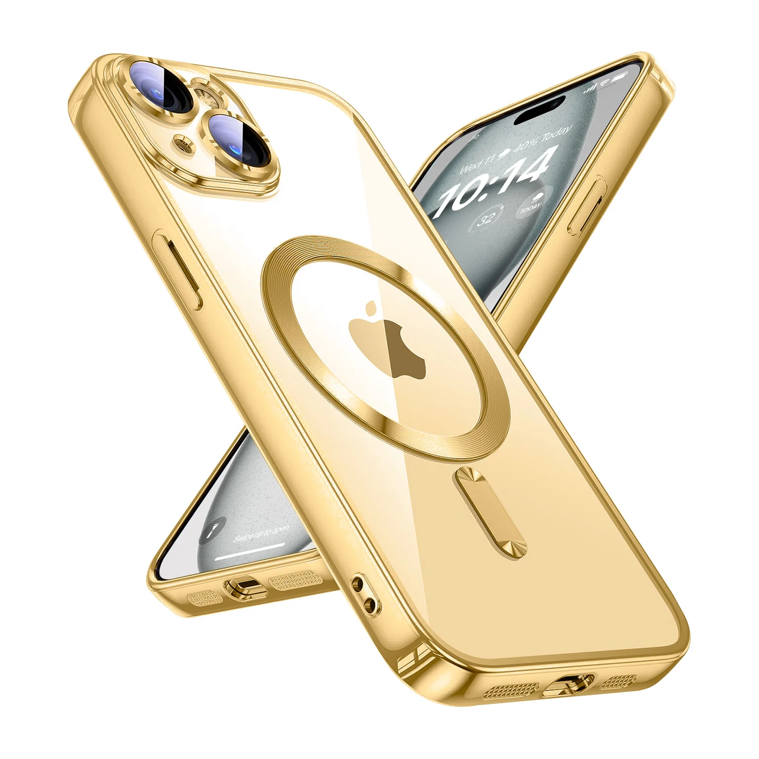 Vaku ® Apple iPhone 15 Luxury Electroplated Magnetic Magsafe Back Cover - Image 4