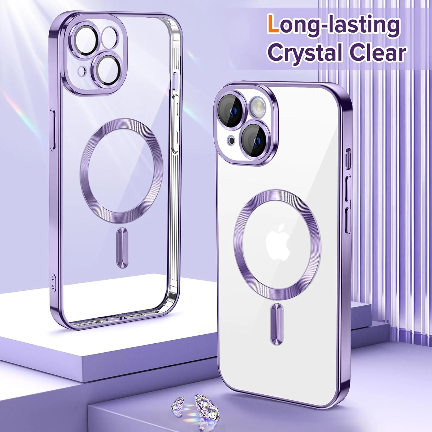 Vaku ® Apple iPhone 15 Plus Luxury Electroplated Magnetic Magsafe Back Cover - Image 5