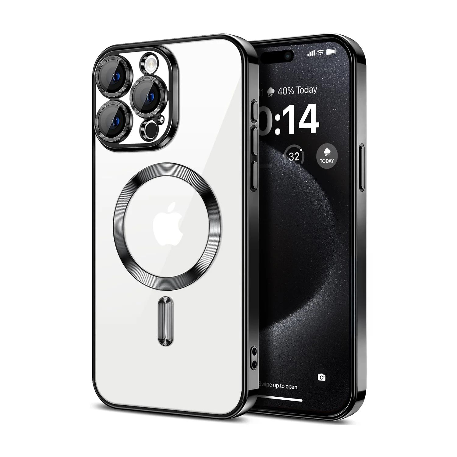 Vaku ® Apple iPhone 15 Pro Max Luxury Electroplated Magnetic Magsafe Back Cover - Image 4