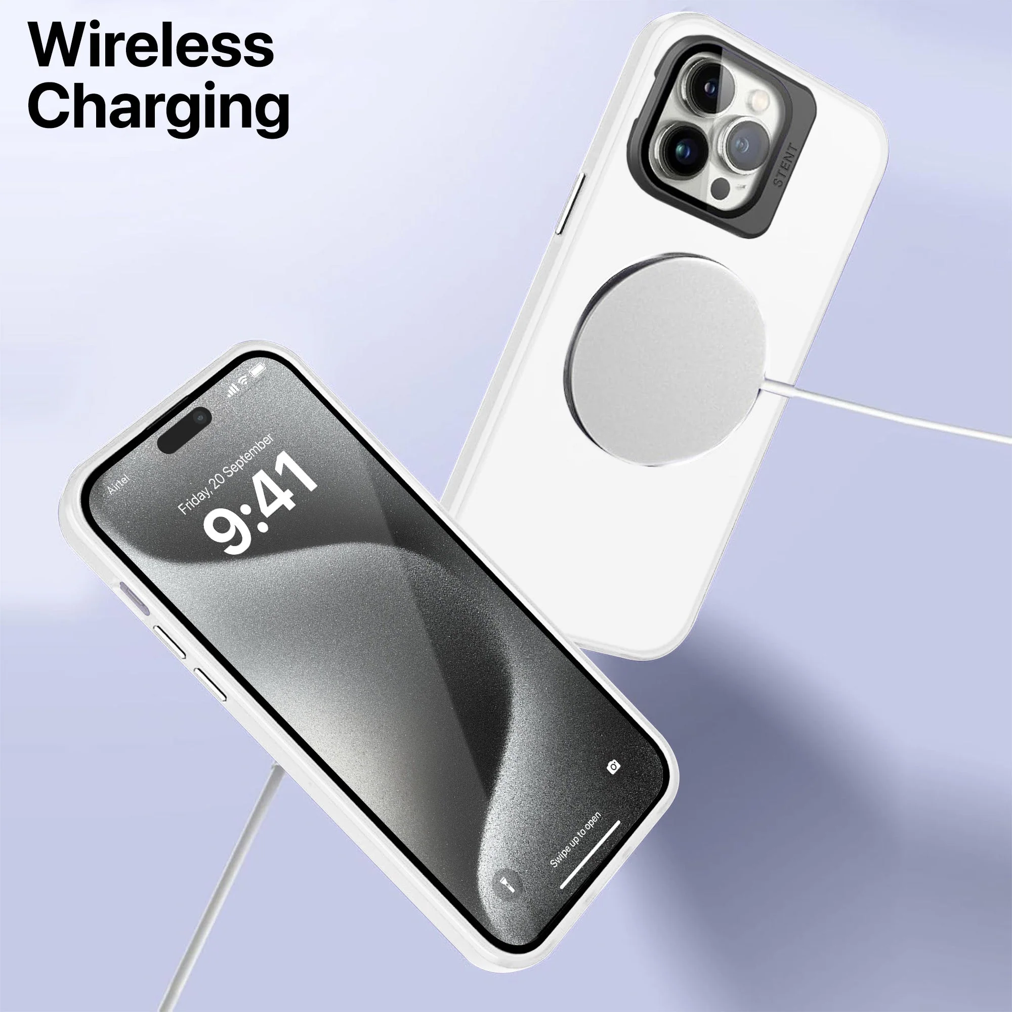 Vaku ® Apple iPhone 15 Pro Max Rime Frosted Magnetic Magpro Translucent Back Cover - Image 14
