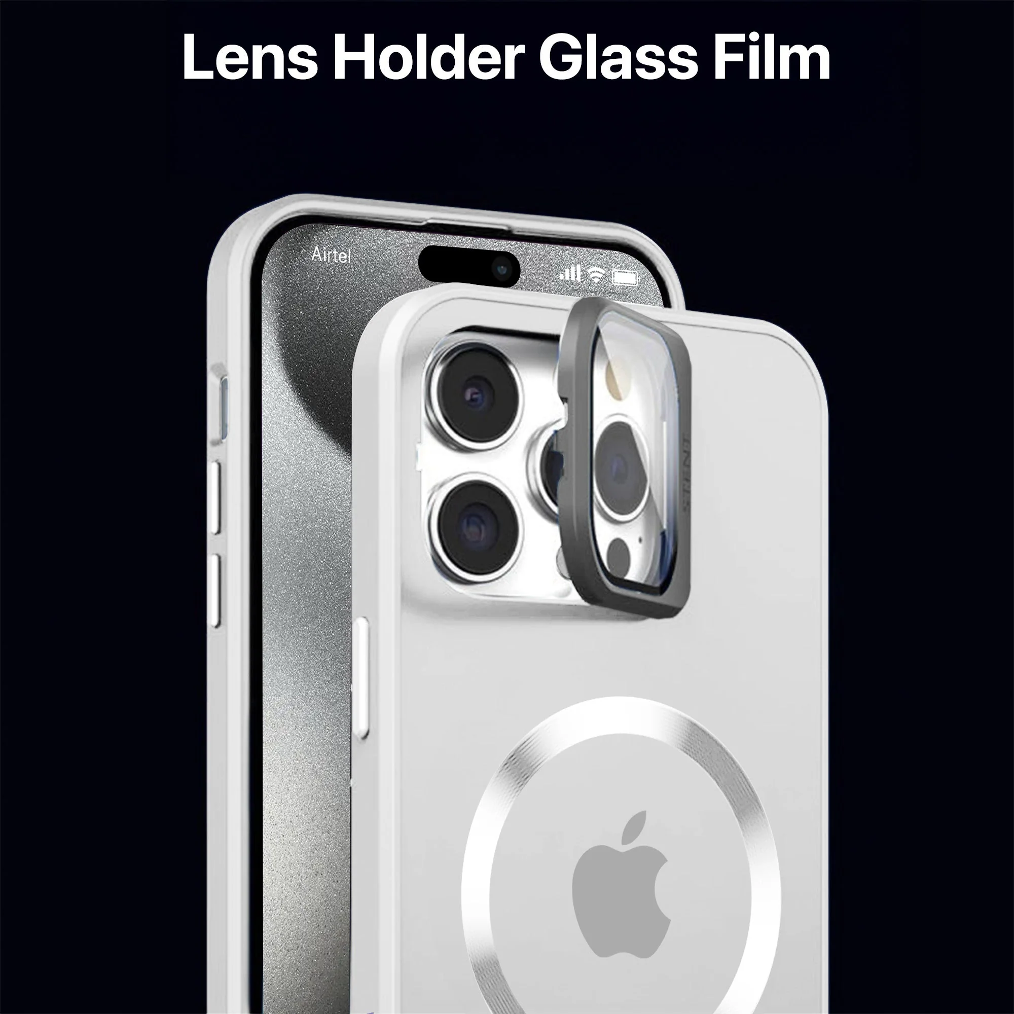Vaku ® Apple iPhone 15 Pro Max Rime Frosted Magnetic Magpro Translucent Back Cover - Image 4