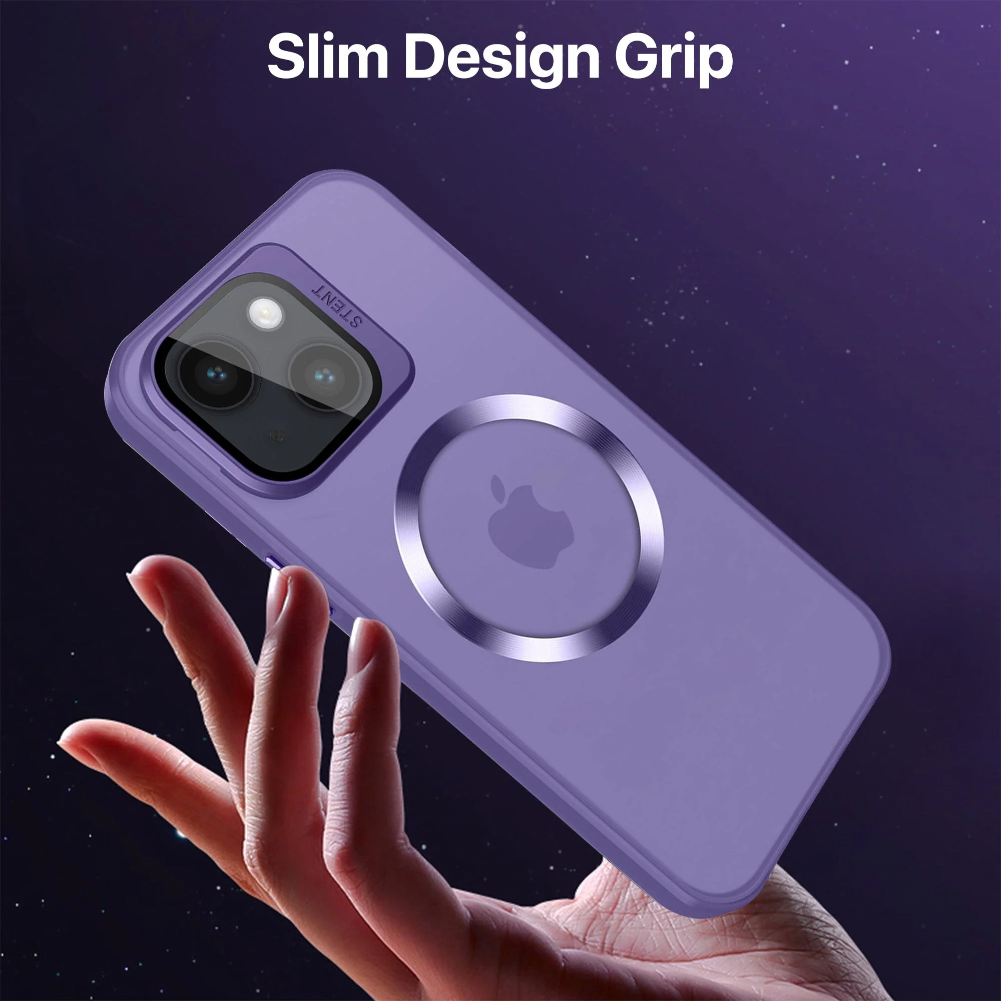 Vaku ® Apple iPhone 15 Rime Frosted Magnetic Magpro Translucent Back Cover - Image 10