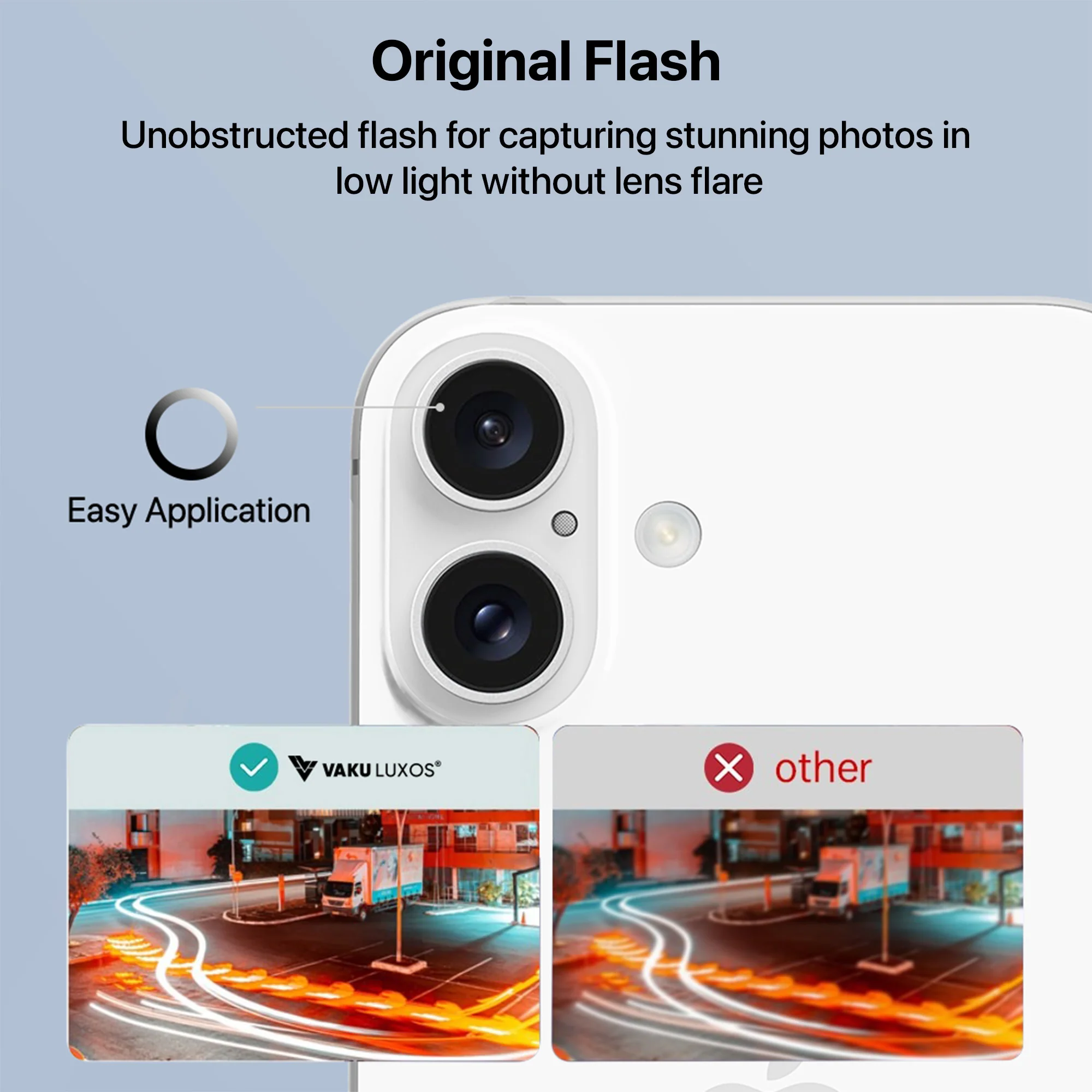 Vaku ® Apple iPhone 16 Camera Lens Protector Anti Scratch HD Clear - Image 3