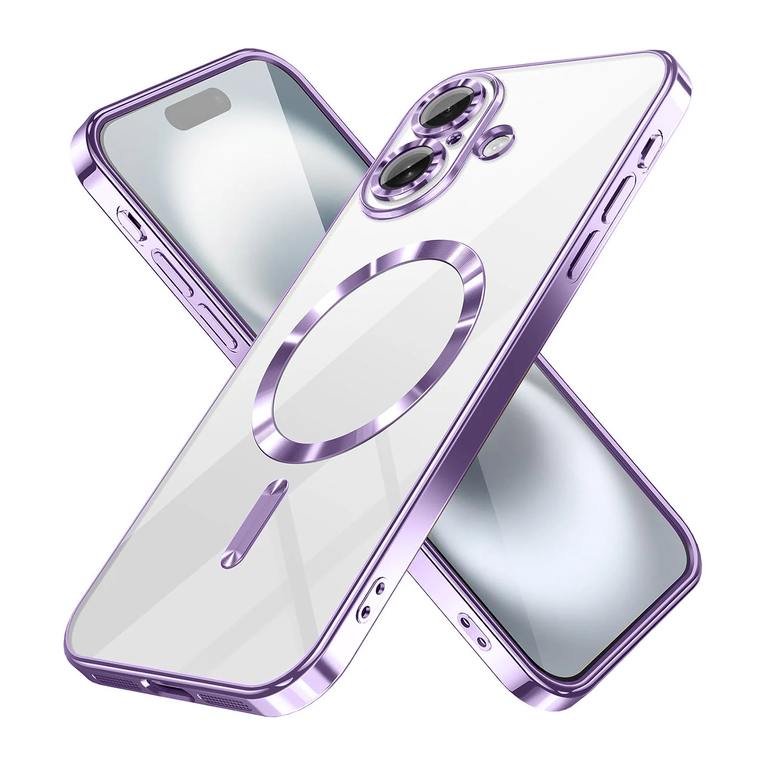 Vaku ® Apple iPhone 16 Plus Luxury Electroplated Magnetic Magsafe Back Cover - Image 2