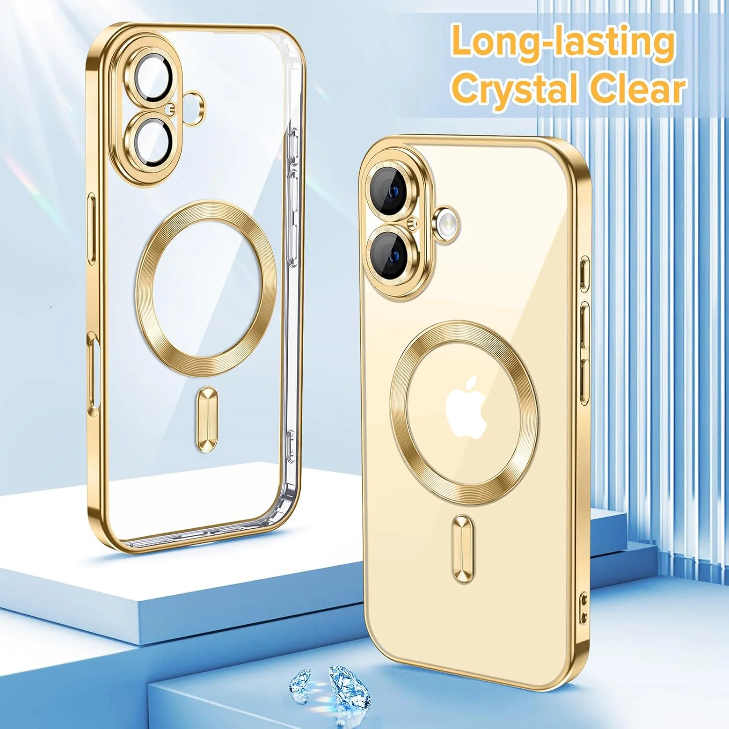 Vaku ® Apple iPhone 16 Plus Luxury Electroplated Magnetic Magsafe Back Cover - Image 4